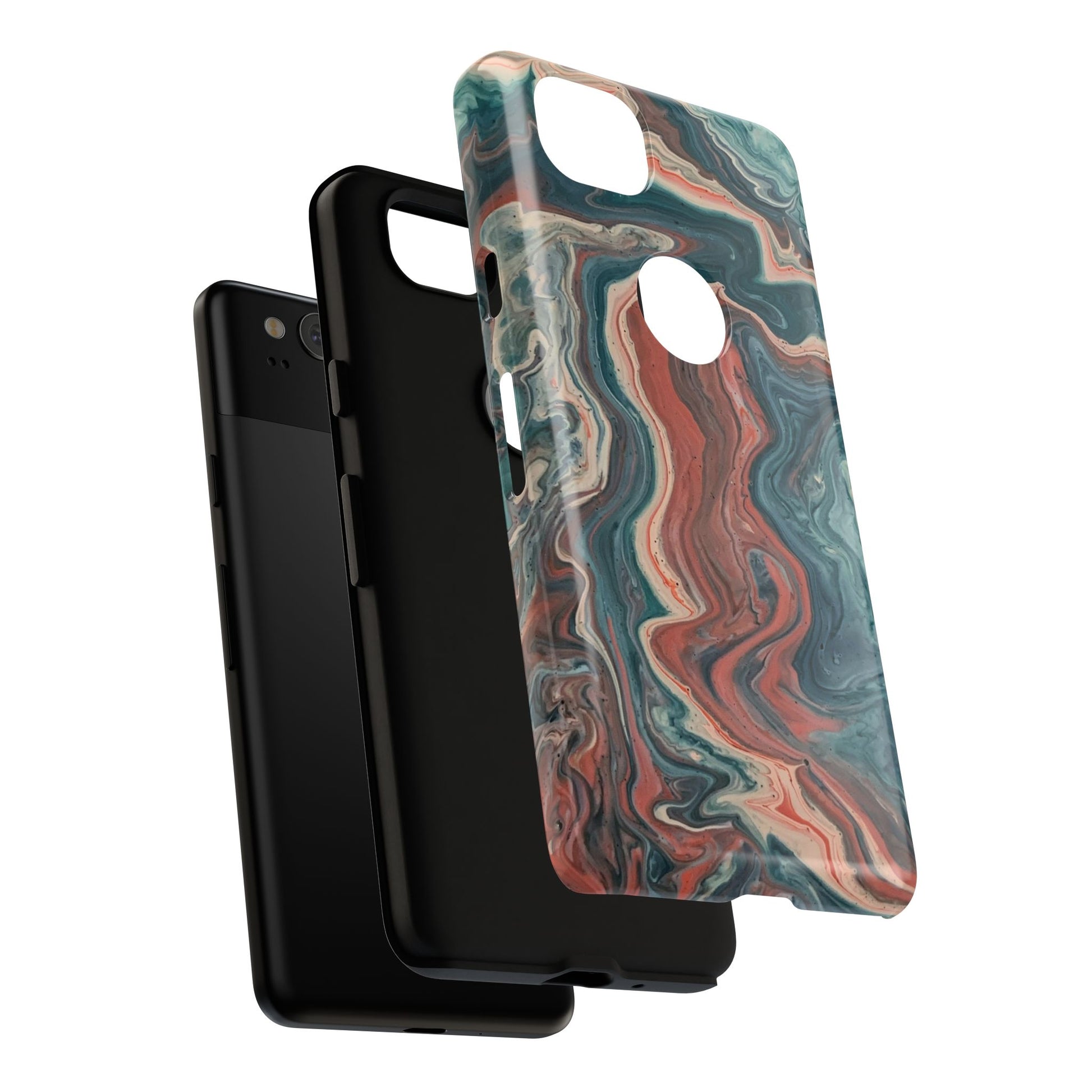 Artistic Phone Case, Tough Cases for Stylish Protection, Marble Design, Trendy Gift for Phone Lovers, Unique Cell Phone Accessory - FORMO