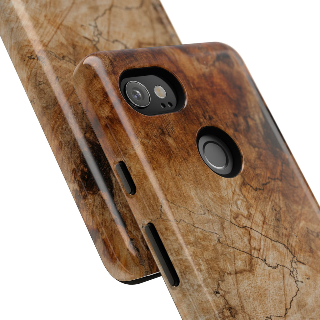 Woodland-Inspired Phone Case | Tough Cases, Natural Wood Grain Cover, Rustic Tech Accessory, Nature Lover Gift, Eco-Friendly - FORMO