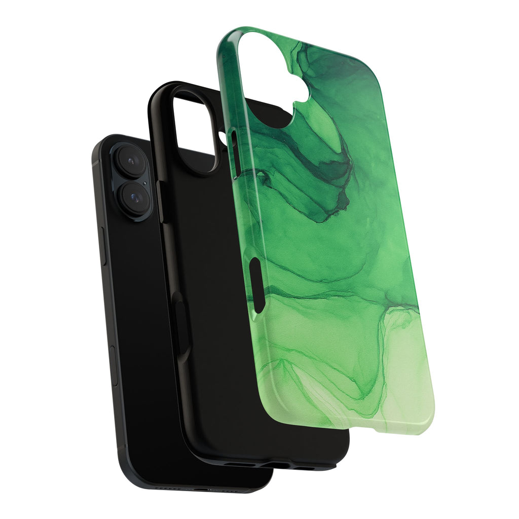 Stylish Phone Case for Nature Lovers, Tough Cases, Green Marble Design, Organic Aesthetic, Unique Gift, Eco-friendly Accessories