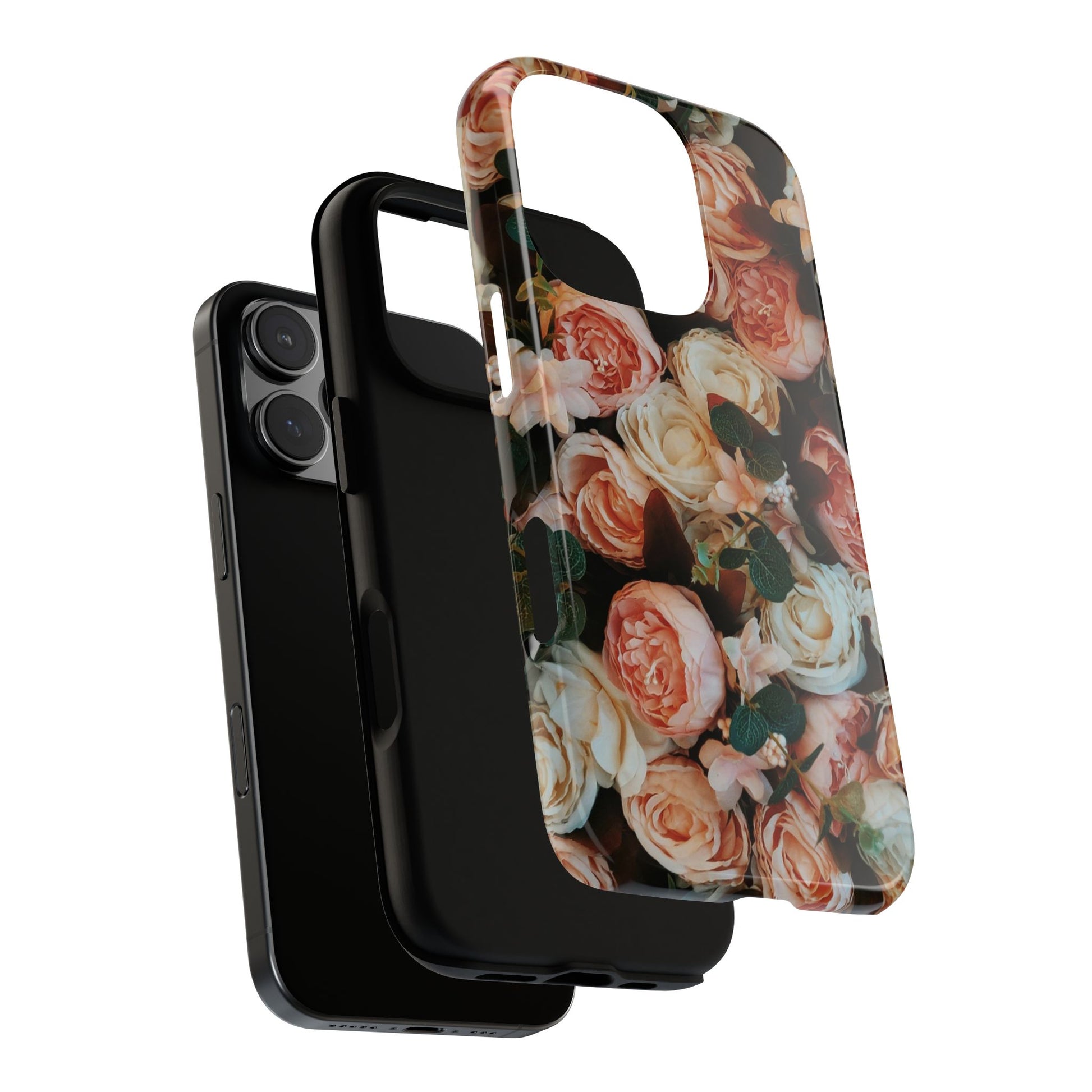 Floral Phone Case - Tough Cases, Rose Design, Floral Protection, Gift for Her, Cute Mobile Cover, Eco-Friendly Case - FORMO
