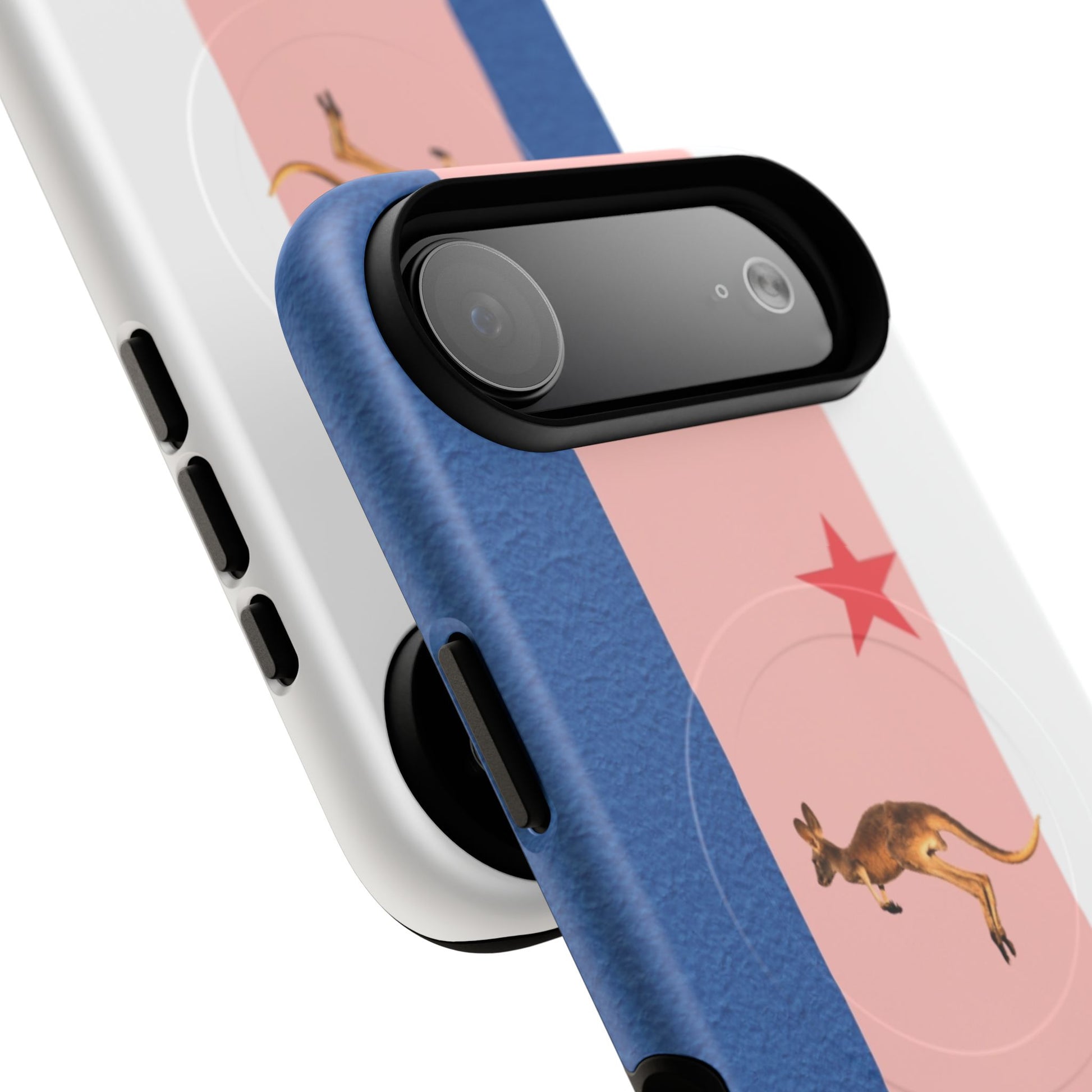 Kangaroo Flag Magnetic Phone Case, Tough Phone Cover, Australian Pride Accessory, Travel Gift, Fun Statement Case