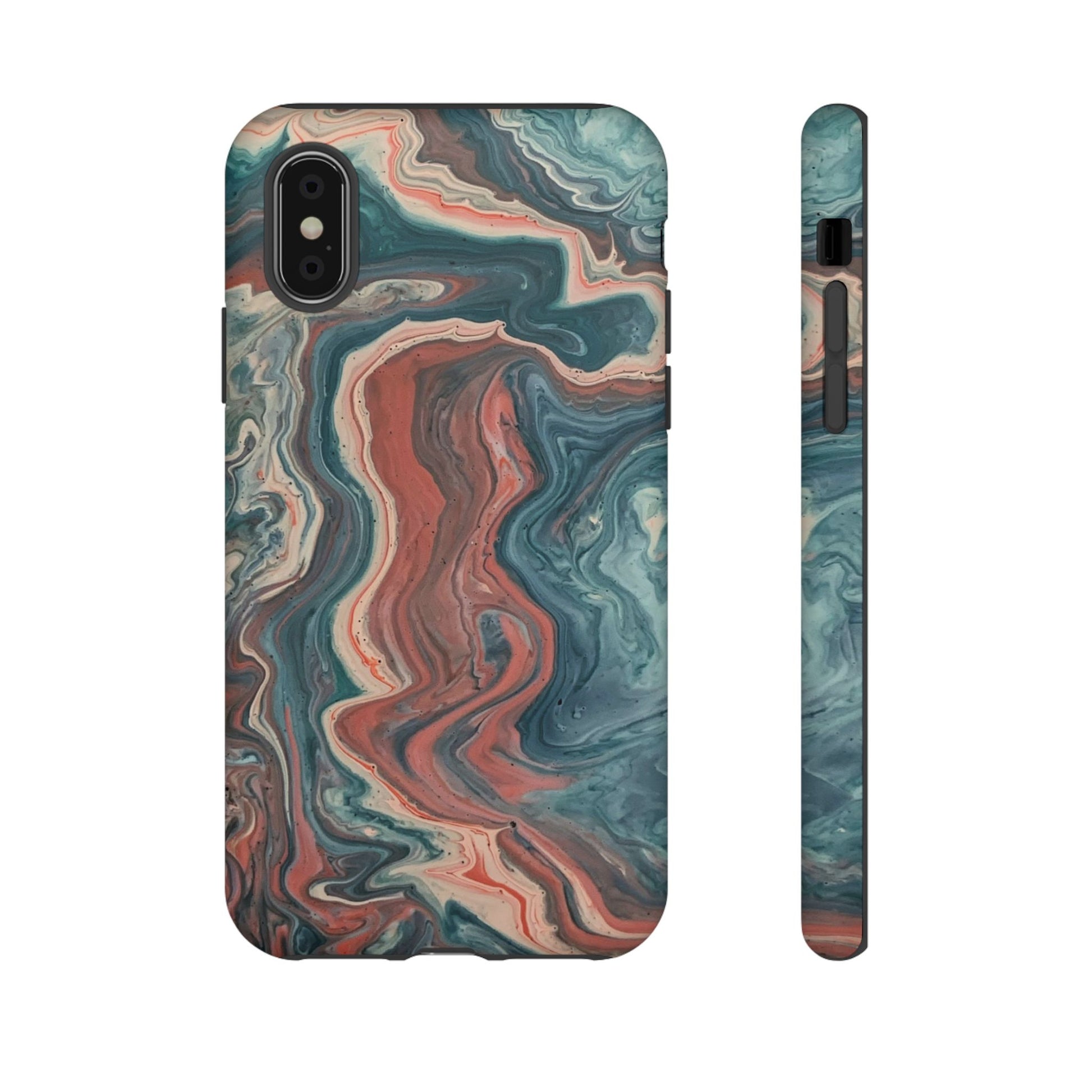 Artistic Phone Case, Tough Cases for Stylish Protection, Marble Design, Trendy Gift for Phone Lovers, Unique Cell Phone Accessory - FORMO