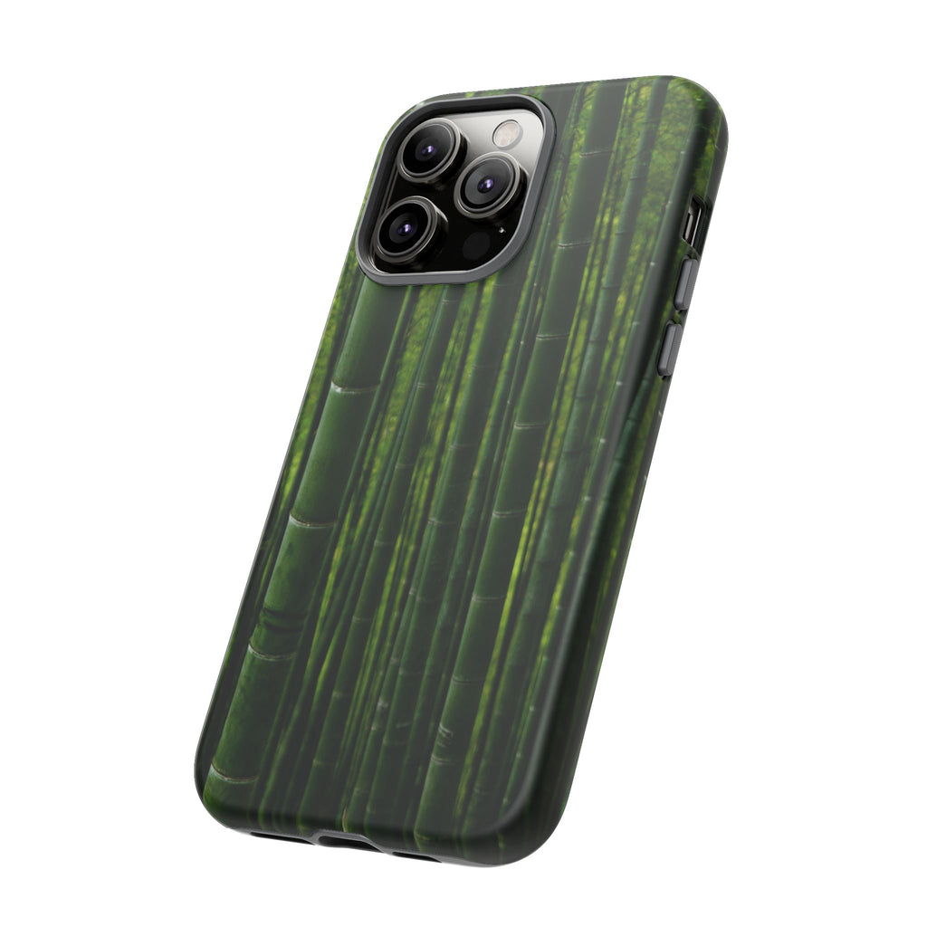 Bamboo Phone Case - Tough Cases, Nature Lover Gift, Eco-Friendly Phone Accessory, Greenery Design, Unique Smartphone Cover - FORMO