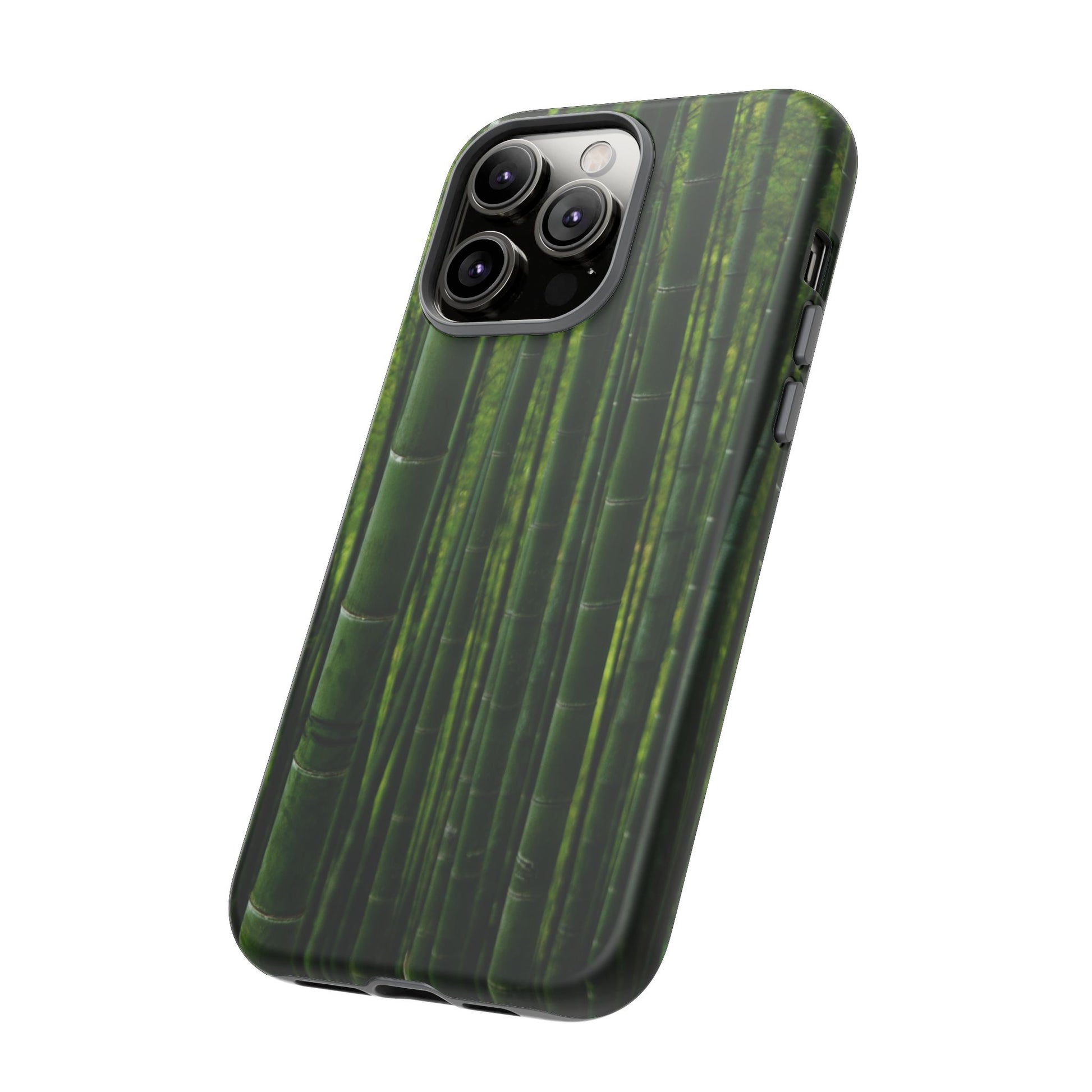 Bamboo Phone Case - Tough Cases, Nature Lover Gift, Eco-Friendly Phone Accessory, Greenery Design, Unique Smartphone Cover - FORMO