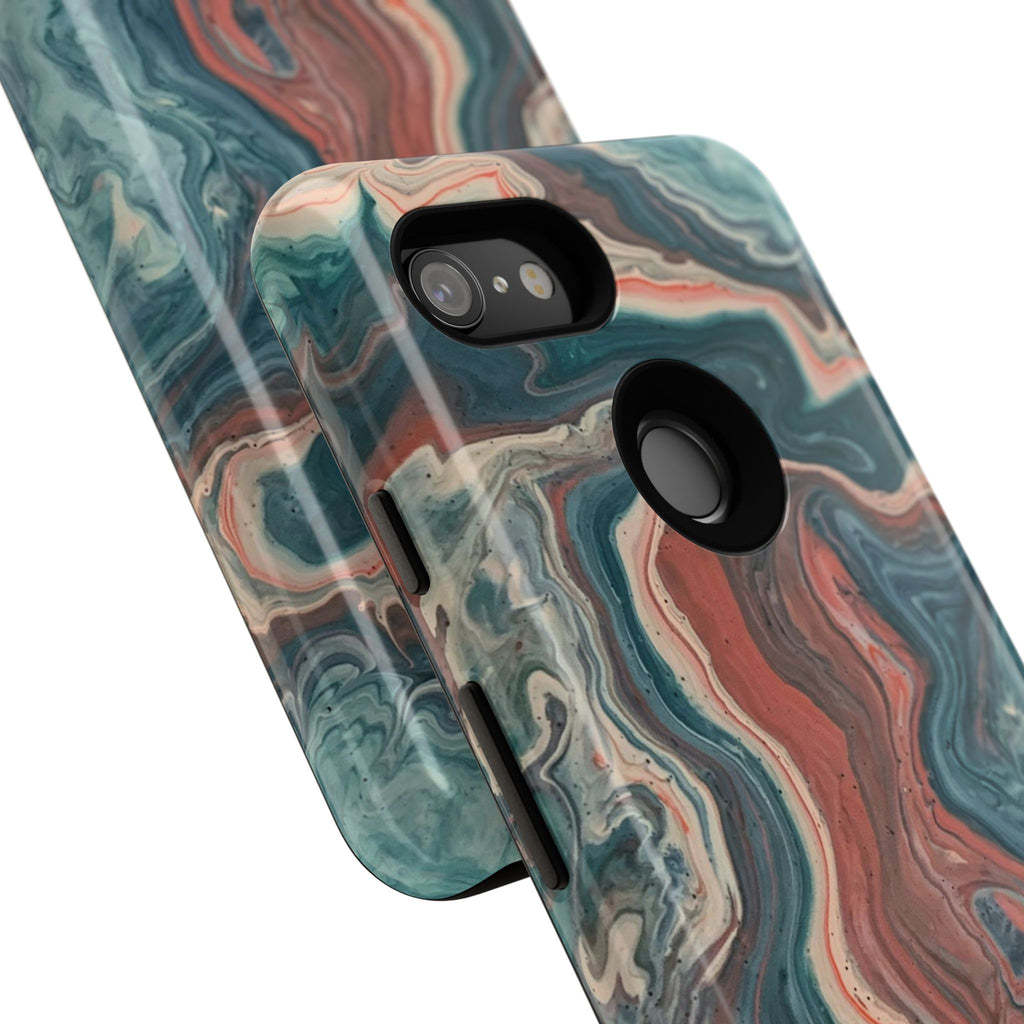 Artistic Phone Case, Tough Cases for Stylish Protection, Marble Design, Trendy Gift for Phone Lovers, Unique Cell Phone Accessory - FORMO
