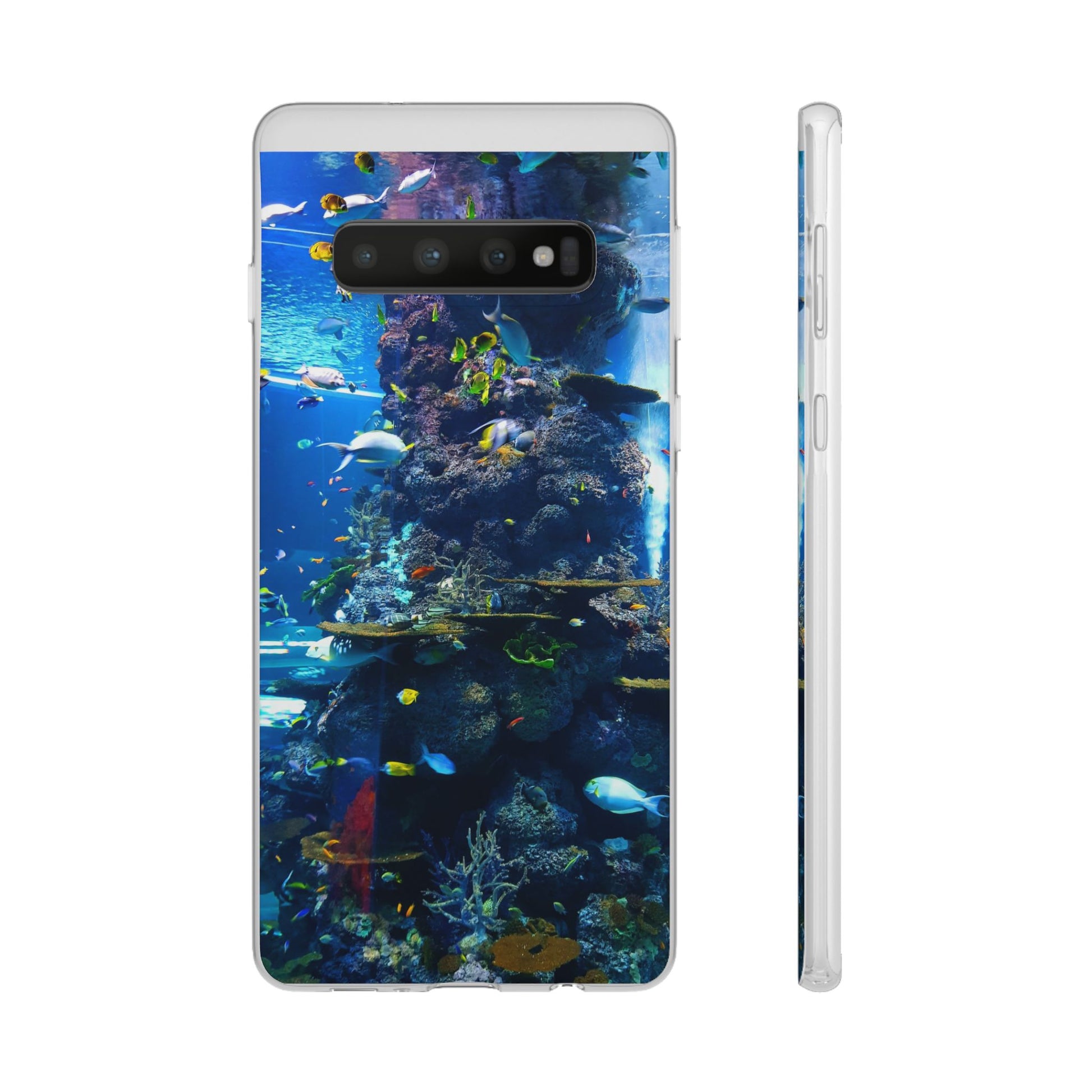 Underwater Paradise Phone Case, Flexible Mobile Cover, Ocean Lover Gift, Marine Life, Beach Decor, Sea Life Accessories - FORMO