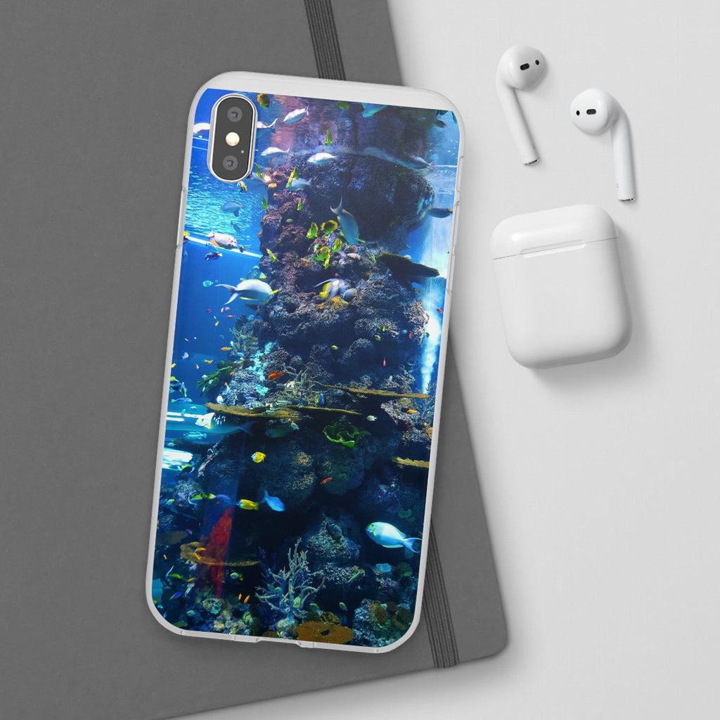 Underwater Paradise Phone Case, Flexible Mobile Cover, Ocean Lover Gift, Marine Life, Beach Decor, Sea Life Accessories - FORMO