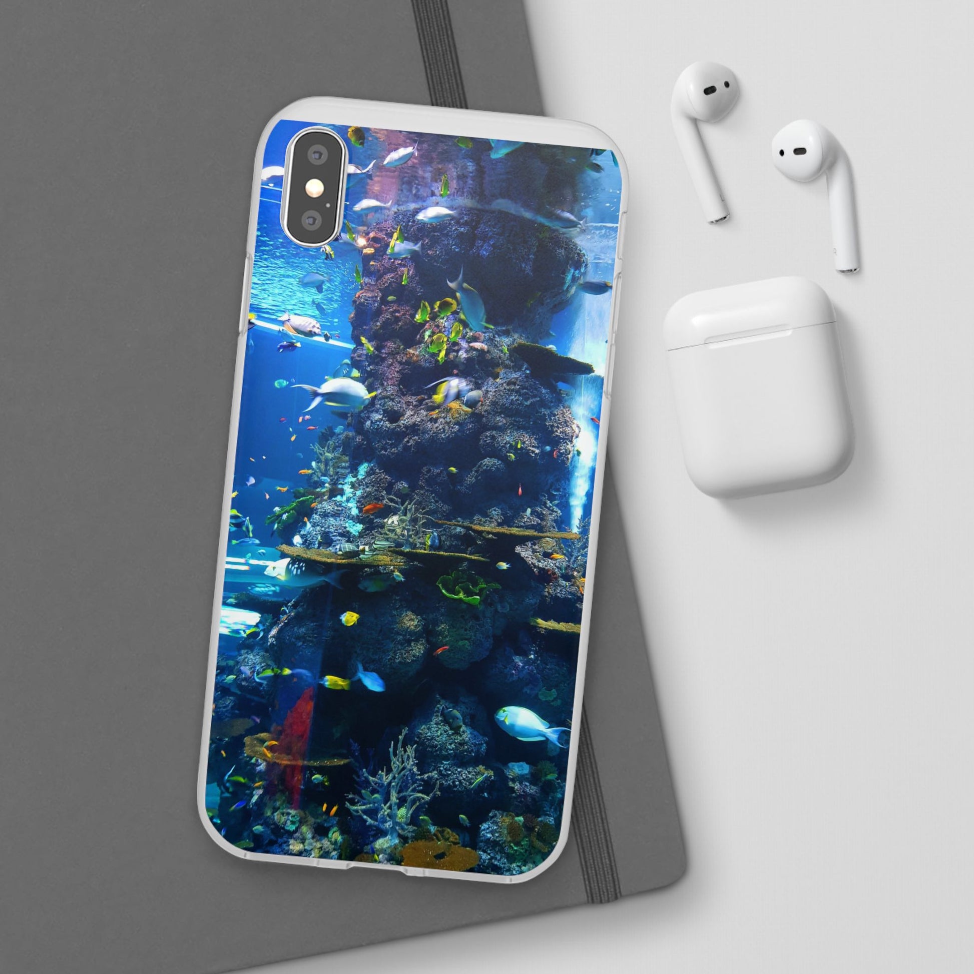 Underwater Paradise Phone Case, Flexible Mobile Cover, Ocean Lover Gift, Marine Life, Beach Decor, Sea Life Accessories - FORMO