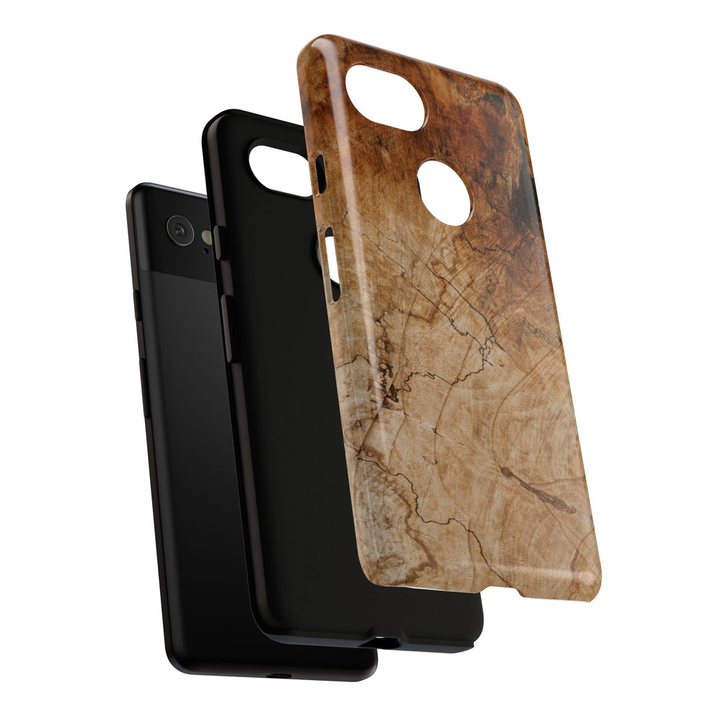 Woodland-Inspired Phone Case | Tough Cases, Natural Wood Grain Cover, Rustic Tech Accessory, Nature Lover Gift, Eco-Friendly - FORMO
