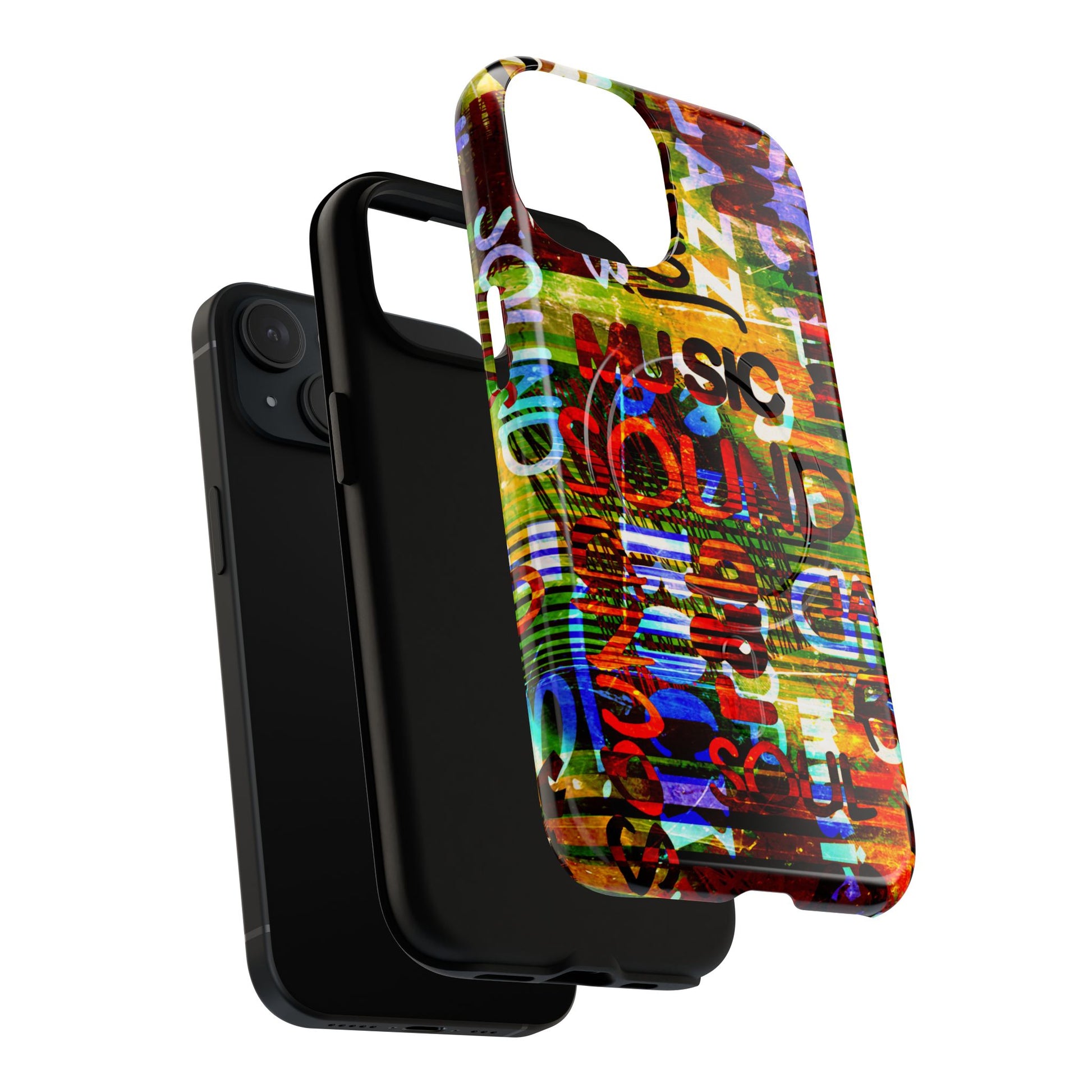 Colorful Music-Themed Phone Case (iPhone & Samsung Compatible) - FORMO