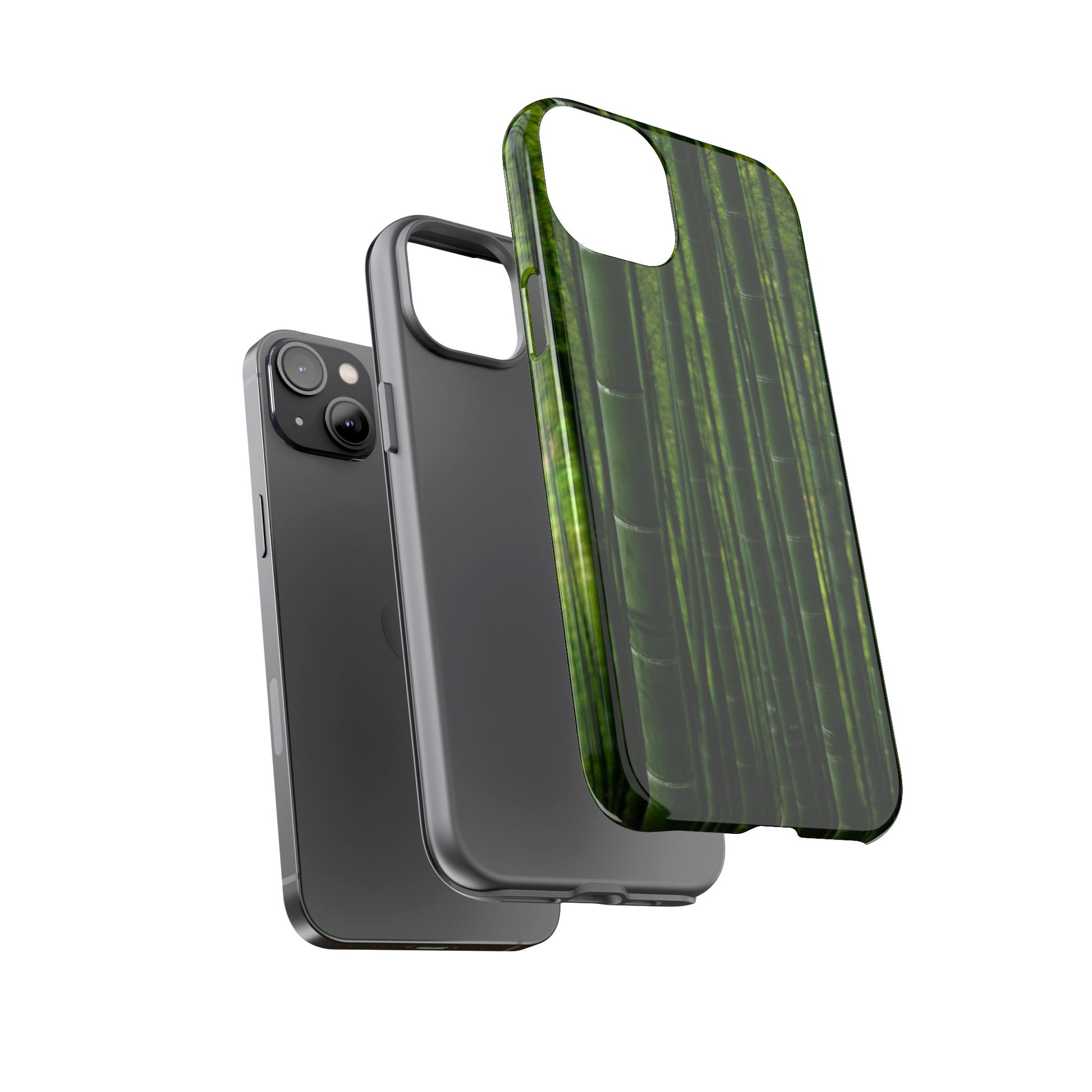Bamboo Phone Case - Tough Cases, Nature Lover Gift, Eco-Friendly Phone Accessory, Greenery Design, Unique Smartphone Cover - FORMO