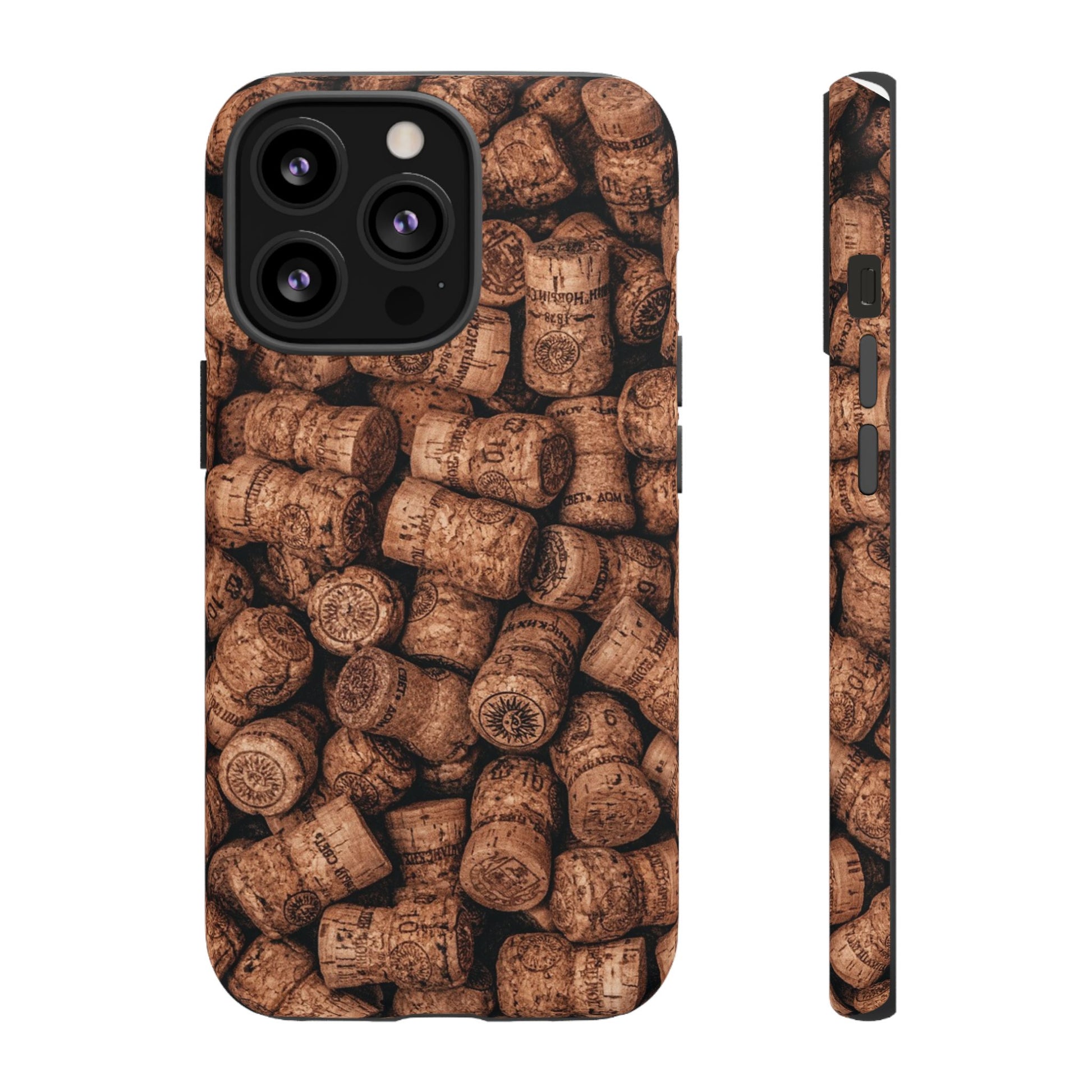 Cork Pattern Phone Case - Eco-Friendly, Vintage Style, Rustic Gifts for Wine Lovers, Housewarming, Birthday, Unique Gift - FORMO