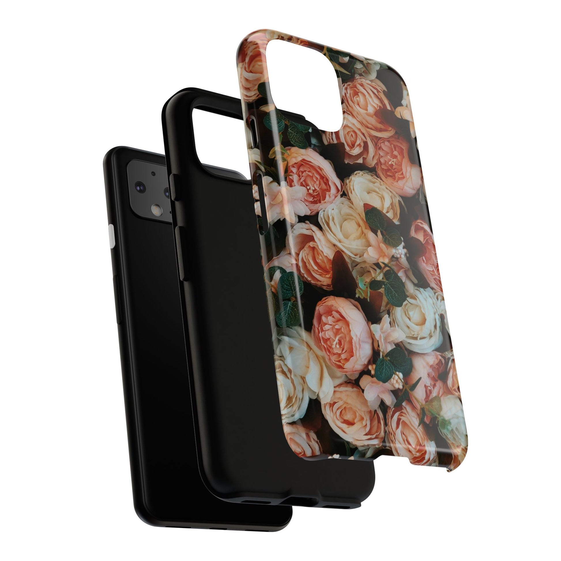 Floral Phone Case - Tough Cases, Rose Design, Floral Protection, Gift for Her, Cute Mobile Cover, Eco-Friendly Case - FORMO