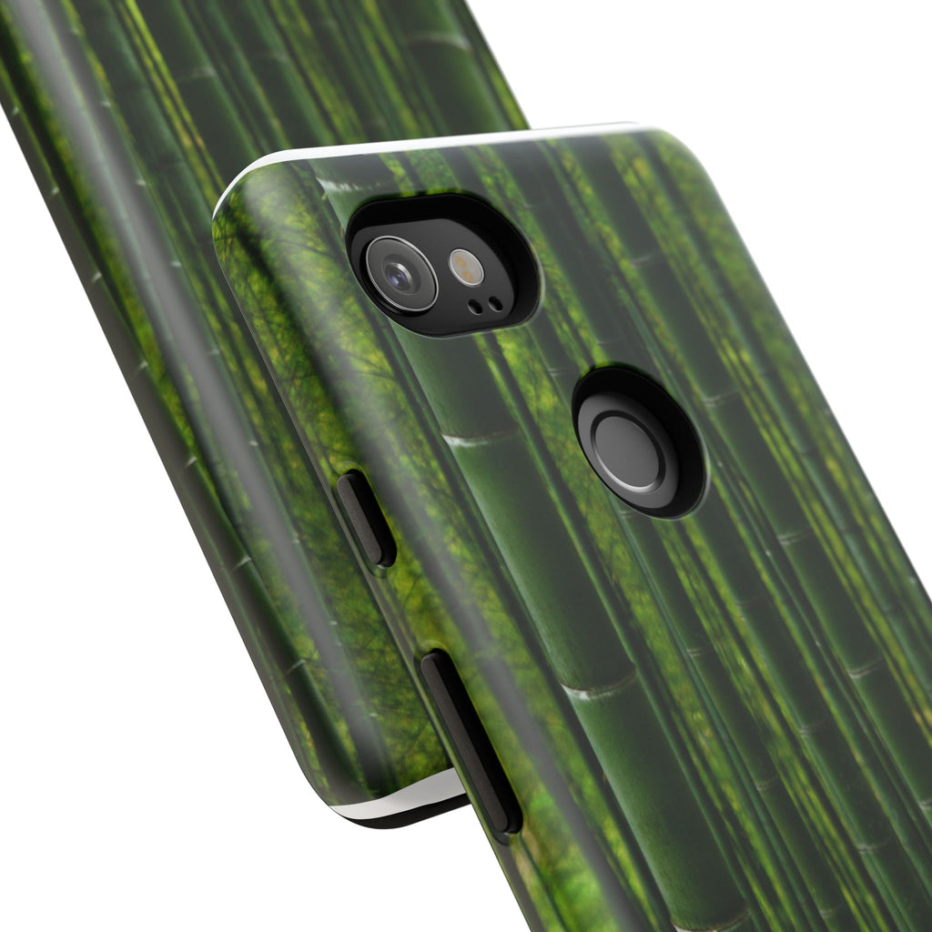 Bamboo Phone Case - Tough Cases, Nature Lover Gift, Eco-Friendly Phone Accessory, Greenery Design, Unique Smartphone Cover - FORMO