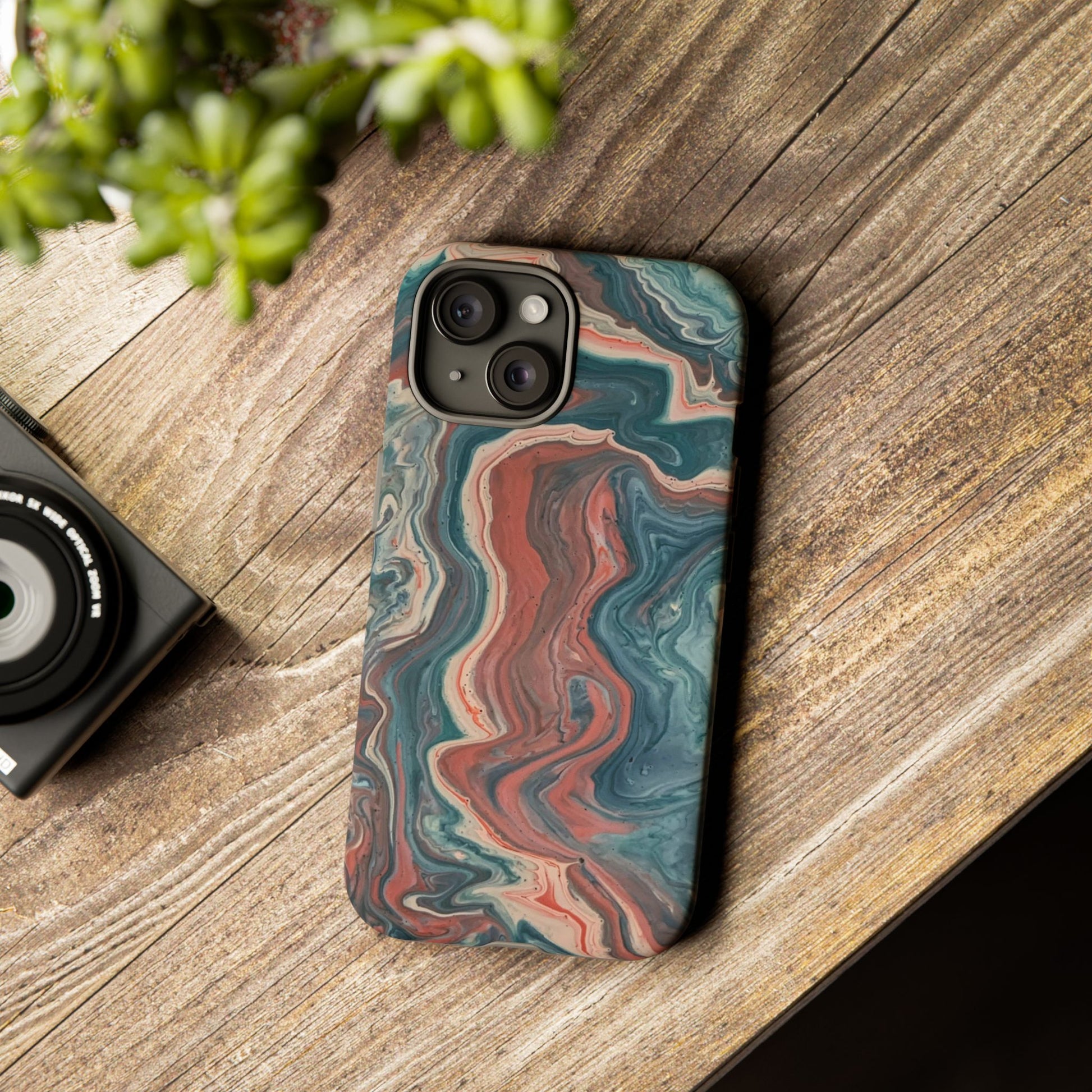 Artistic Phone Case, Tough Cases for Stylish Protection, Marble Design, Trendy Gift for Phone Lovers, Unique Cell Phone Accessory - FORMO