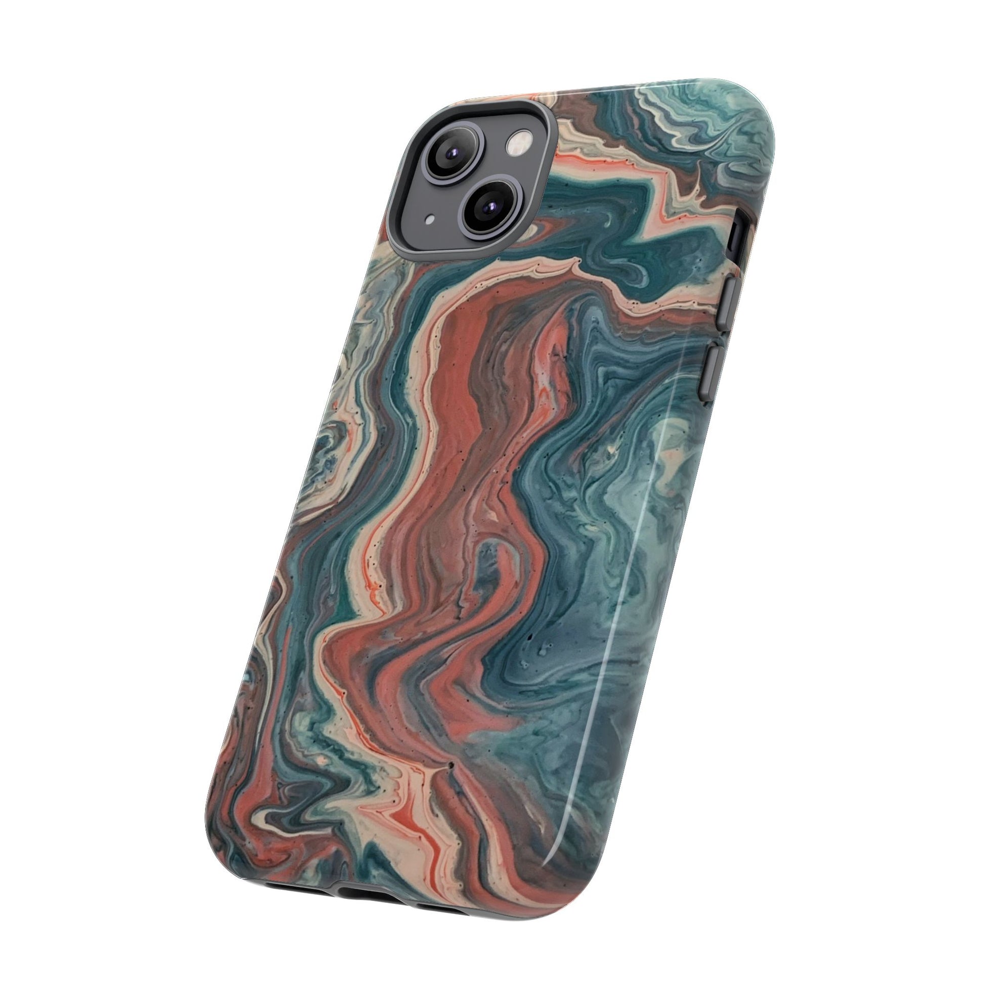 Artistic Phone Case, Tough Cases for Stylish Protection, Marble Design, Trendy Gift for Phone Lovers, Unique Cell Phone Accessory - FORMO
