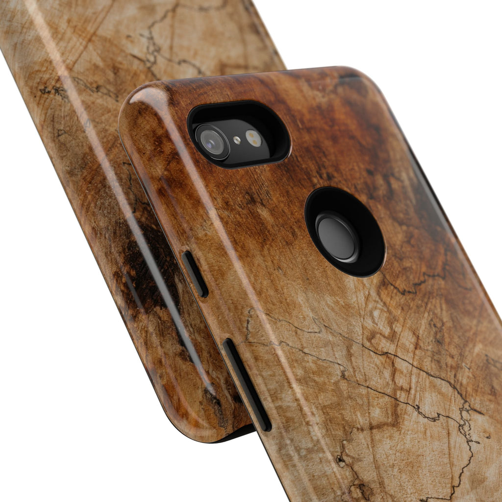 Woodland-Inspired Phone Case | Tough Cases, Natural Wood Grain Cover, Rustic Tech Accessory, Nature Lover Gift, Eco-Friendly - FORMO