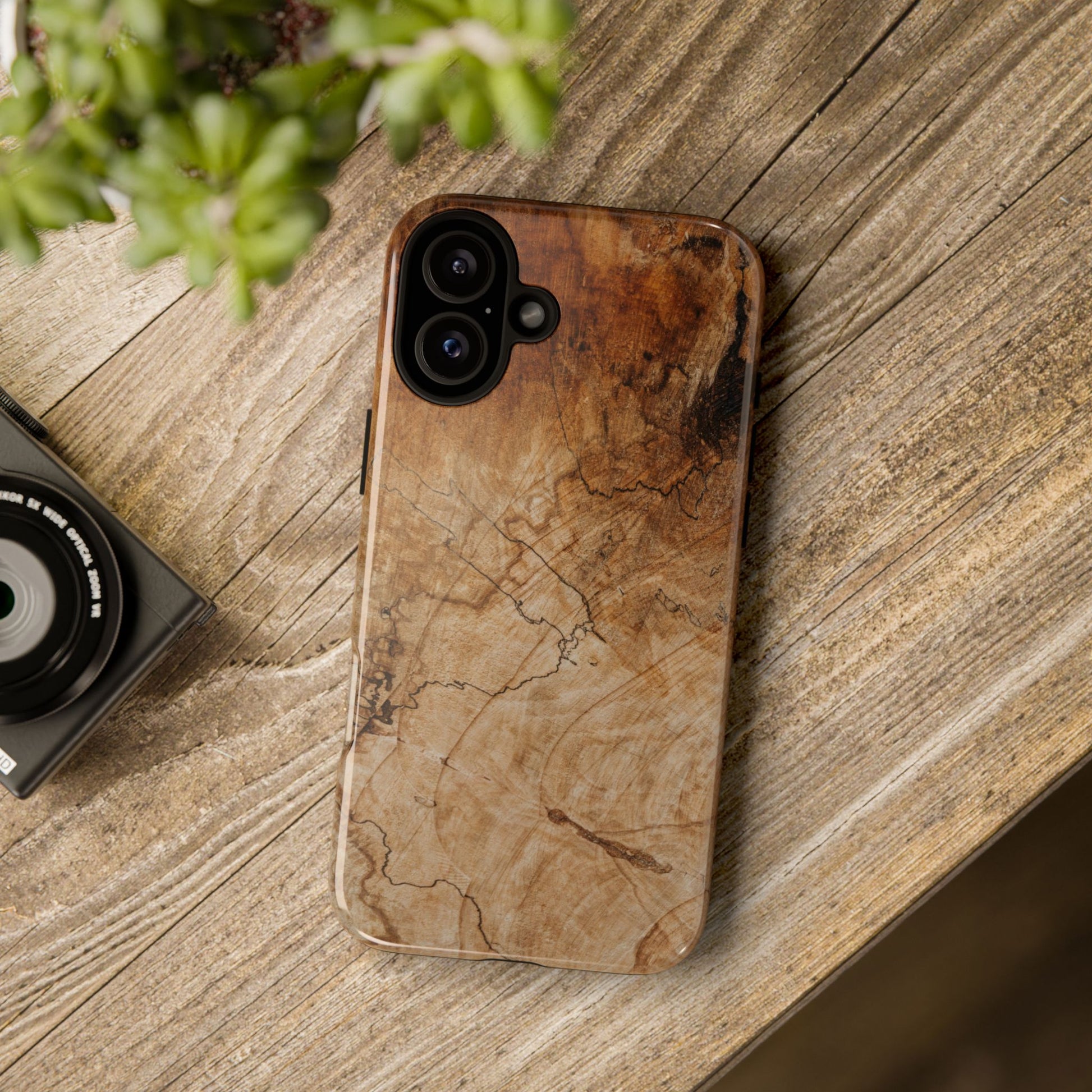 Woodland-Inspired Phone Case | Tough Cases, Natural Wood Grain Cover, Rustic Tech Accessory, Nature Lover Gift, Eco-Friendly - FORMO