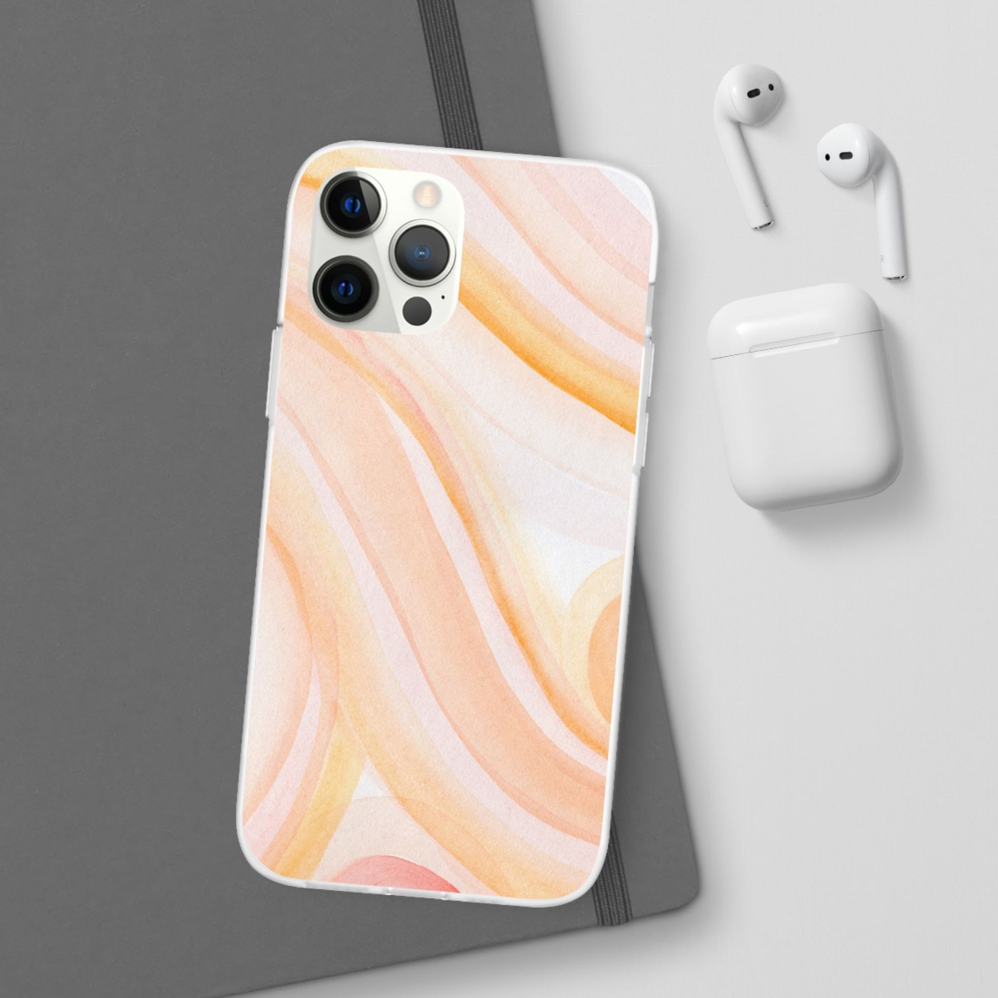 Aesthetic Phone Case, Soft Pastel Flexible Cover, Trendy Mobile Accessories, Gift for Her, Cute Phone Protection - FORMO