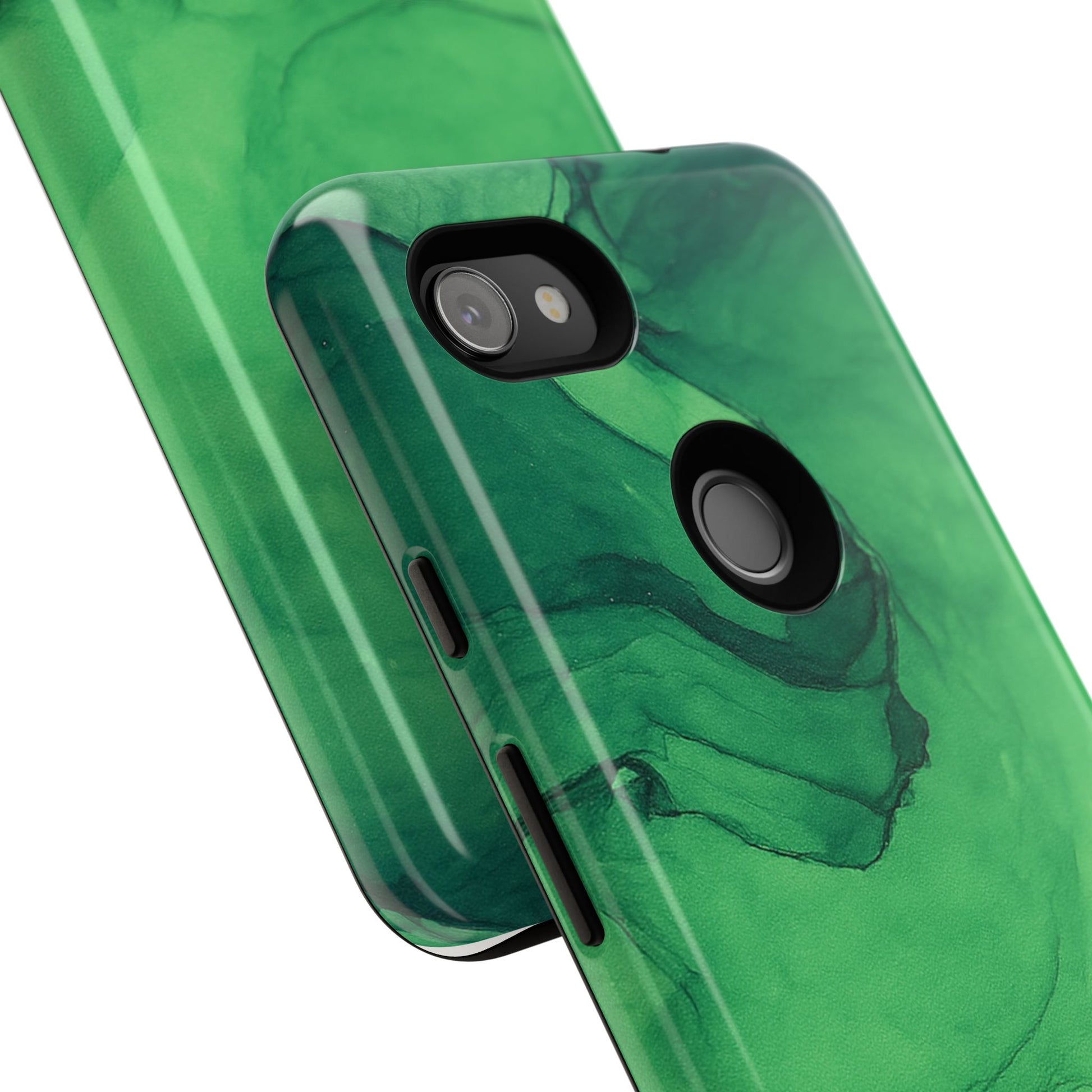 Stylish Phone Case for Nature Lovers, Tough Cases, Green Marble Design, Organic Aesthetic, Unique Gift, Eco-friendly Accessories