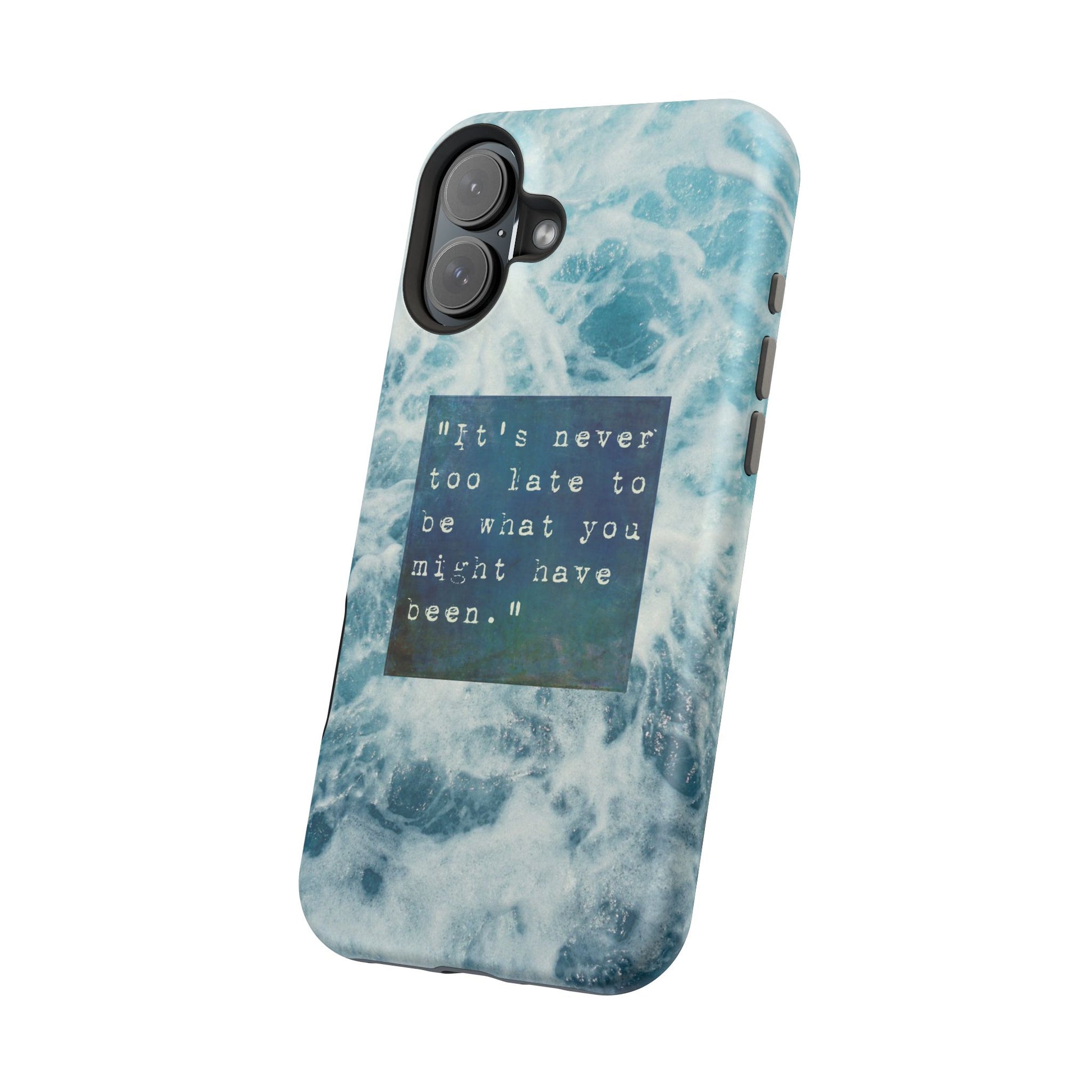 Inspirational Magnetic Phone Cases, Perfect Gift for Students, Motivational Phone Cover, Stylish Tough Case, Ocean Design Case, Fits iPhone - FORMO