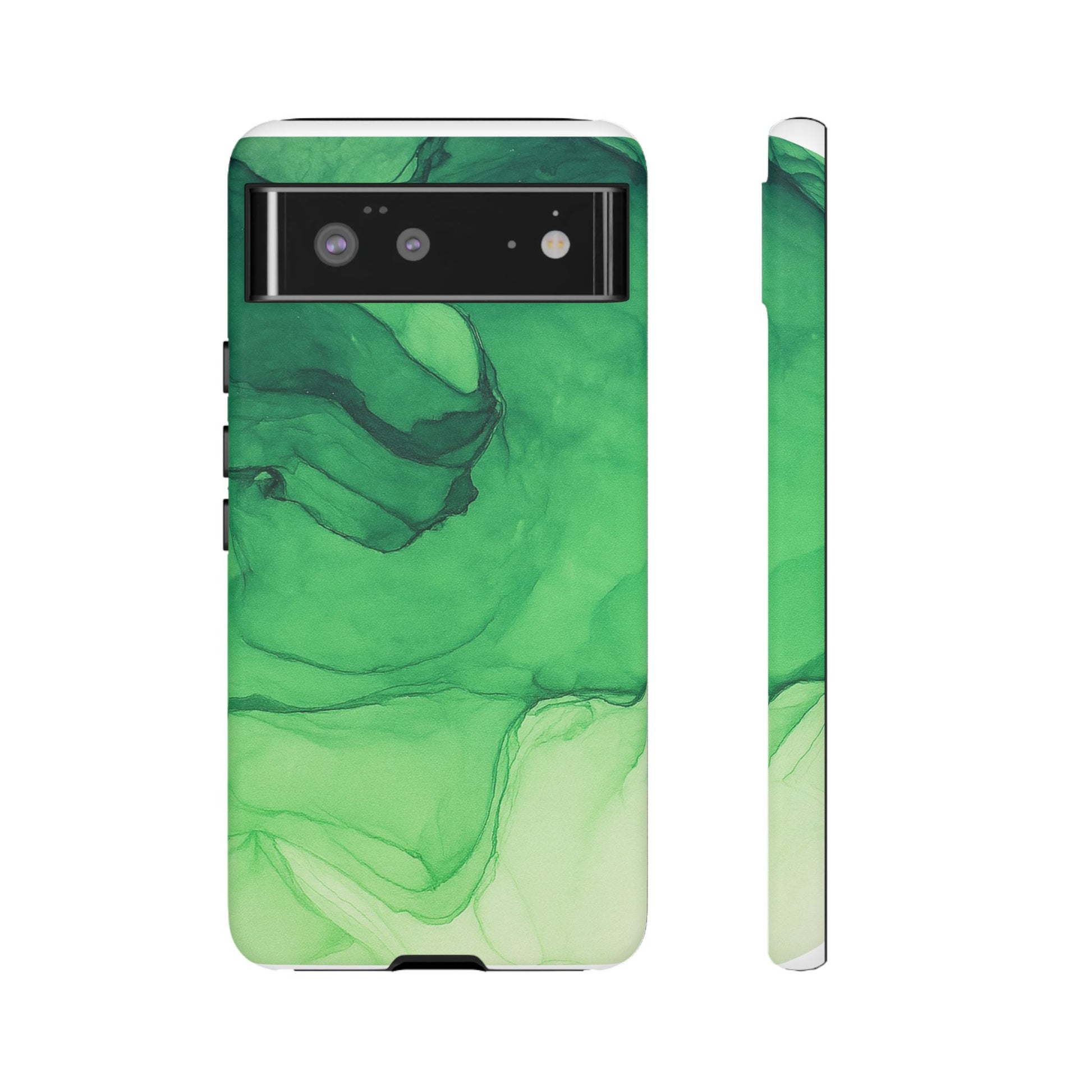 Stylish Phone Case for Nature Lovers, Tough Cases, Green Marble Design, Organic Aesthetic, Unique Gift, Eco-friendly Accessories