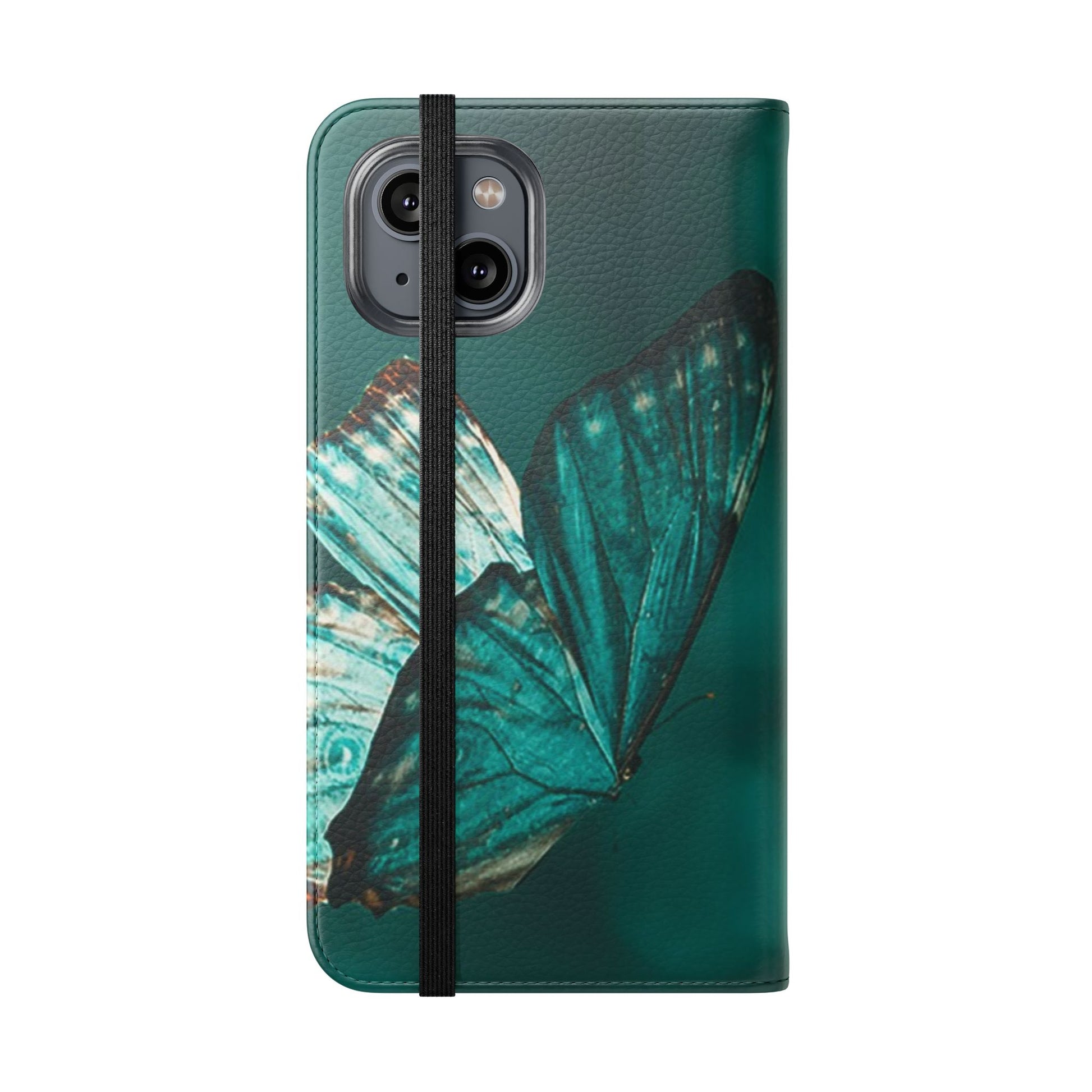 Butterfly Flip Case - Elegant Phone Wallet Cover, Nature Lovers, Gift for Her, Sustainable Fashion, Personalized Mobile Accessory - FORMO