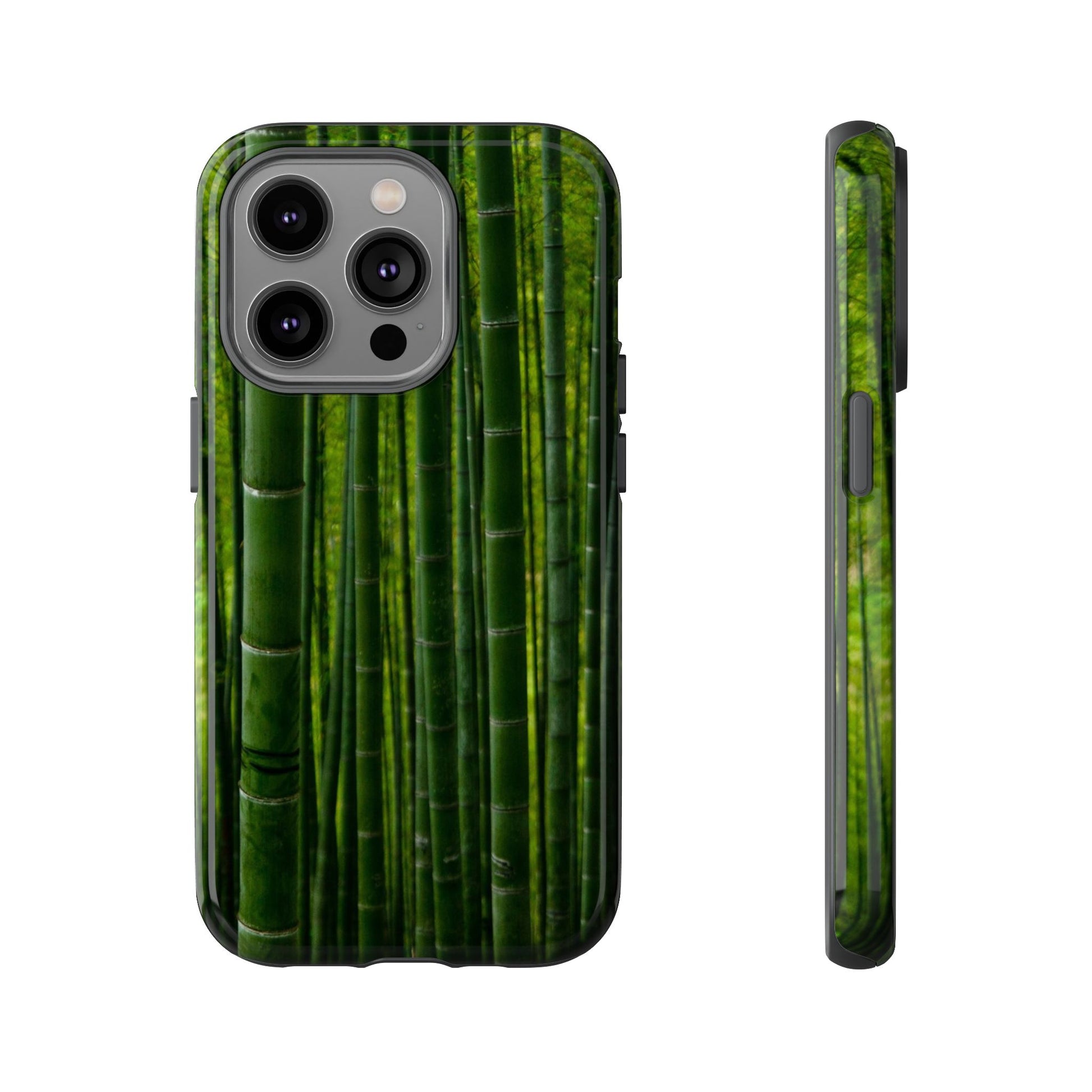 Bamboo Phone Case - Tough Cases, Nature Lover Gift, Eco-Friendly Phone Accessory, Greenery Design, Unique Smartphone Cover - FORMO