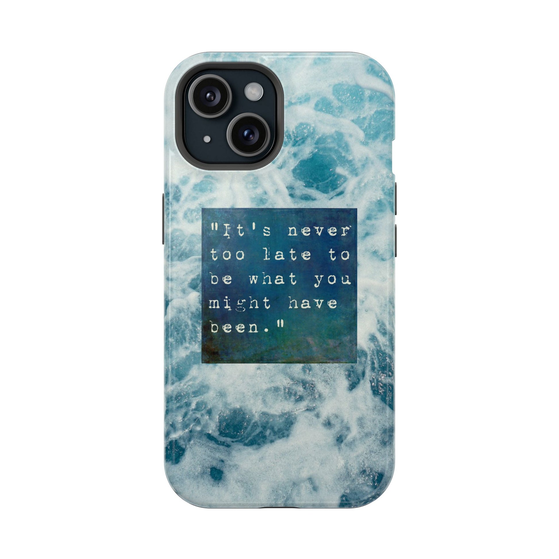 Inspirational Magnetic Phone Cases, Perfect Gift for Students, Motivational Phone Cover, Stylish Tough Case, Ocean Design Case, Fits iPhone - FORMO