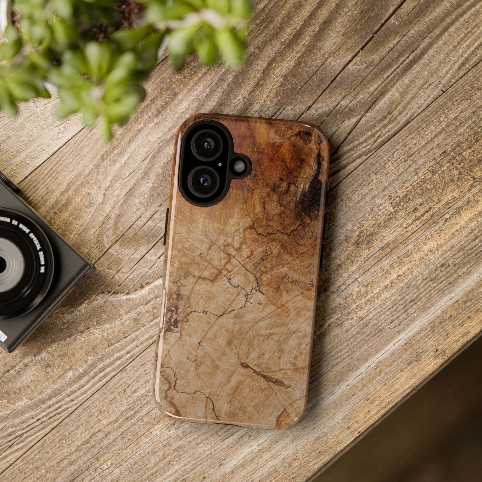 Woodland-Inspired Phone Case | Tough Cases, Natural Wood Grain Cover, Rustic Tech Accessory, Nature Lover Gift, Eco-Friendly - FORMO