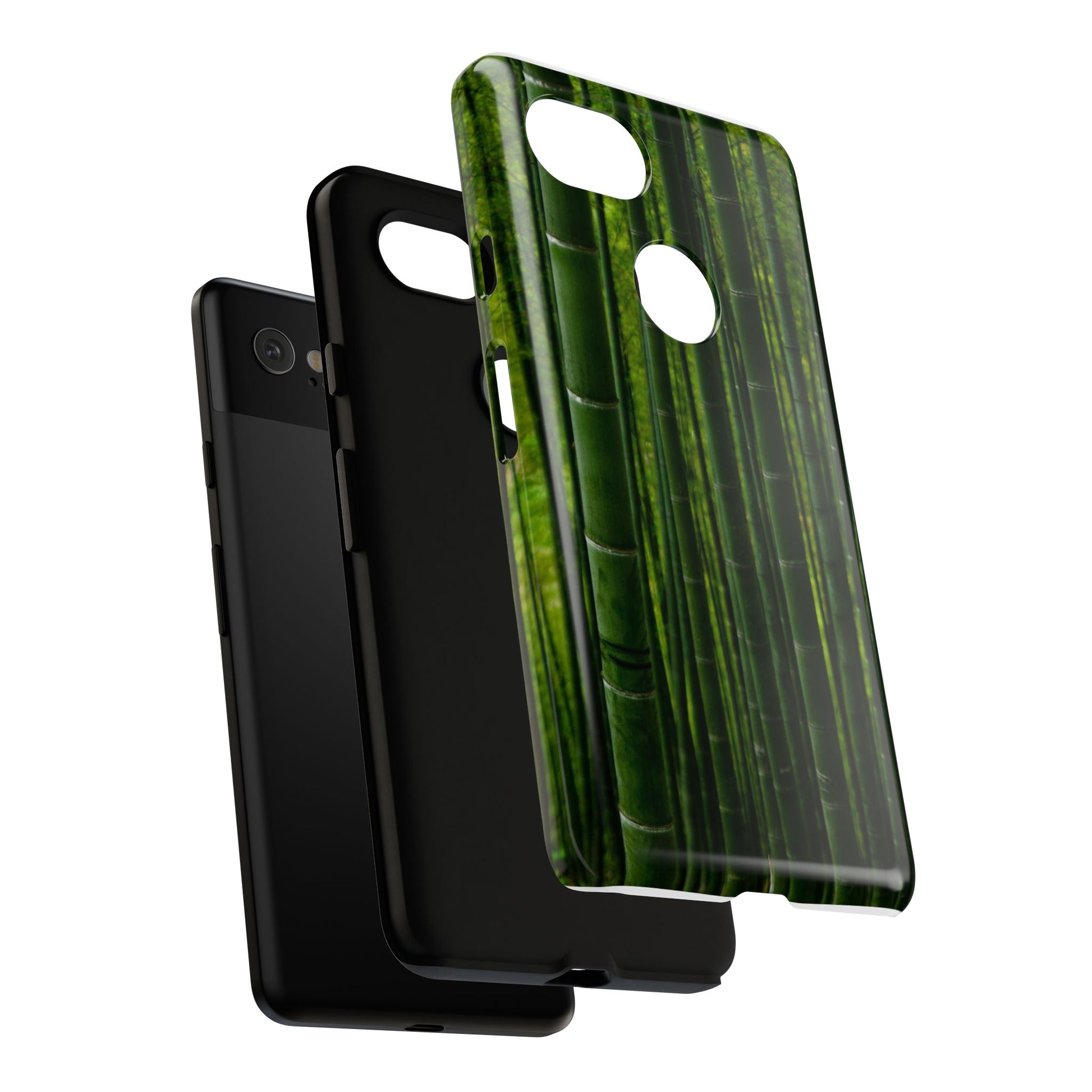 Bamboo Phone Case - Tough Cases, Nature Lover Gift, Eco-Friendly Phone Accessory, Greenery Design, Unique Smartphone Cover - FORMO