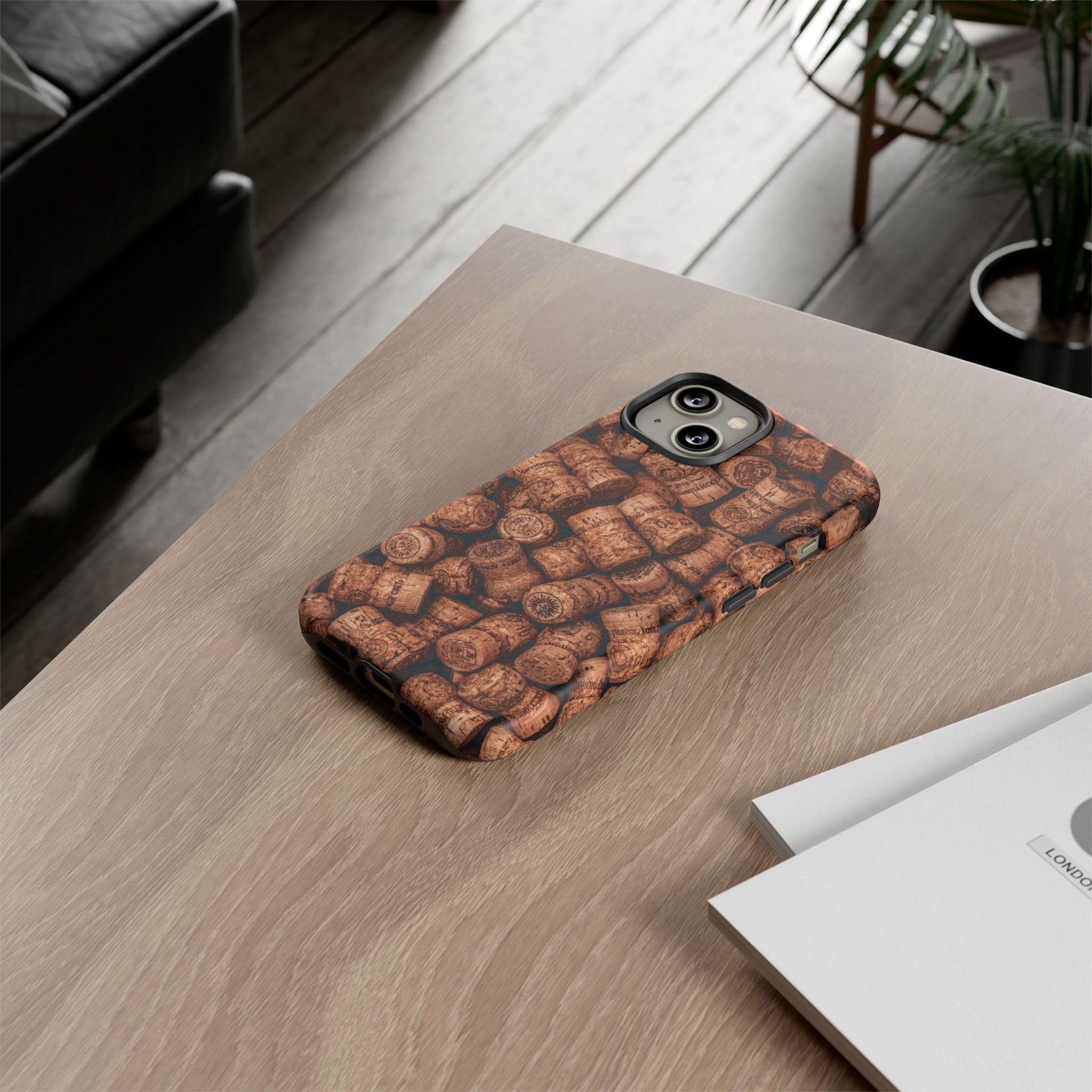 Cork Pattern Phone Case - Eco-Friendly, Vintage Style, Rustic Gifts for Wine Lovers, Housewarming, Birthday, Unique Gift - FORMO