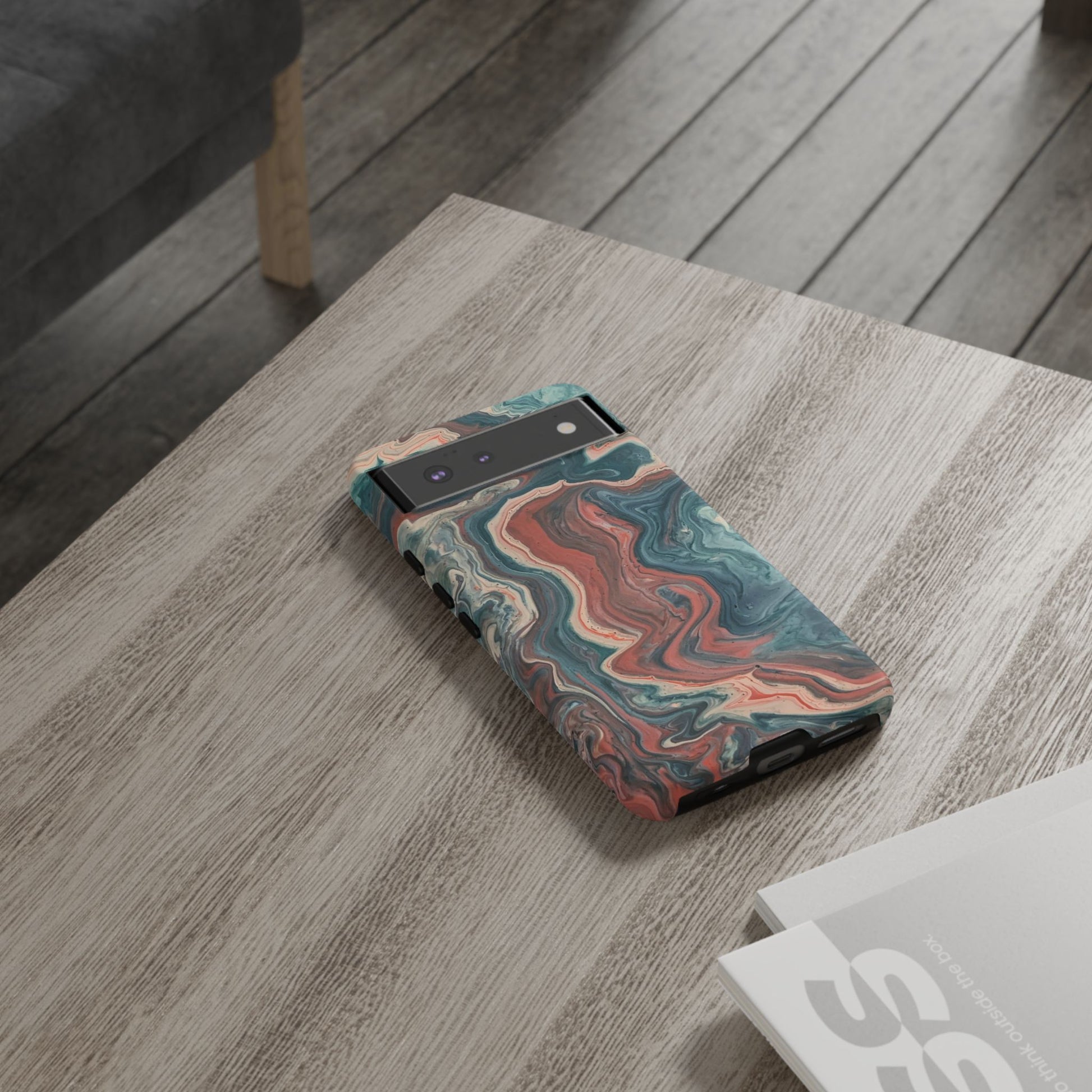 Artistic Phone Case, Tough Cases for Stylish Protection, Marble Design, Trendy Gift for Phone Lovers, Unique Cell Phone Accessory - FORMO