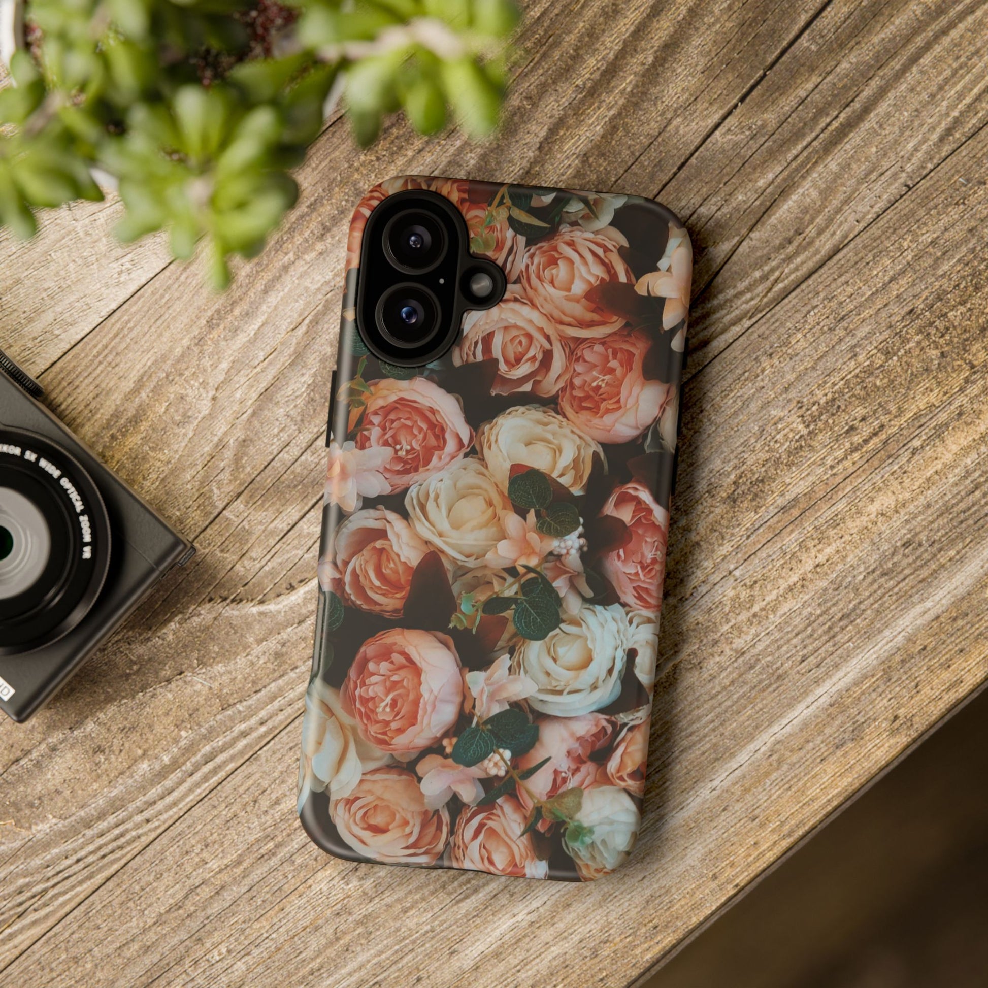 Floral Phone Case - Tough Cases, Rose Design, Floral Protection, Gift for Her, Cute Mobile Cover, Eco-Friendly Case - FORMO