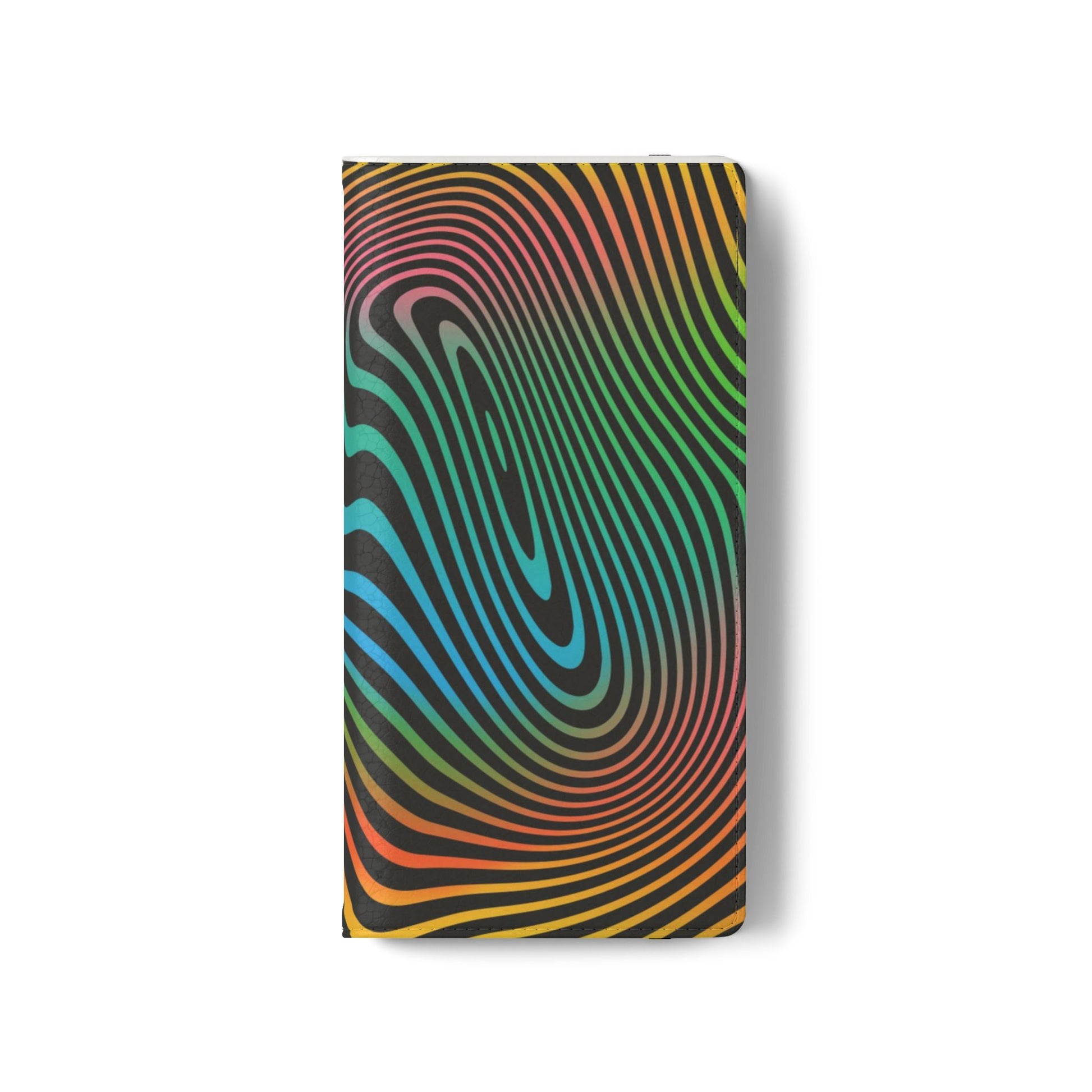Vibrant Abstract Flip Case for Phone, Colorful Phone Wallet, Trendy Protective Cover, Unique Gift for Tech Lovers, Modern Accessories - FORMO