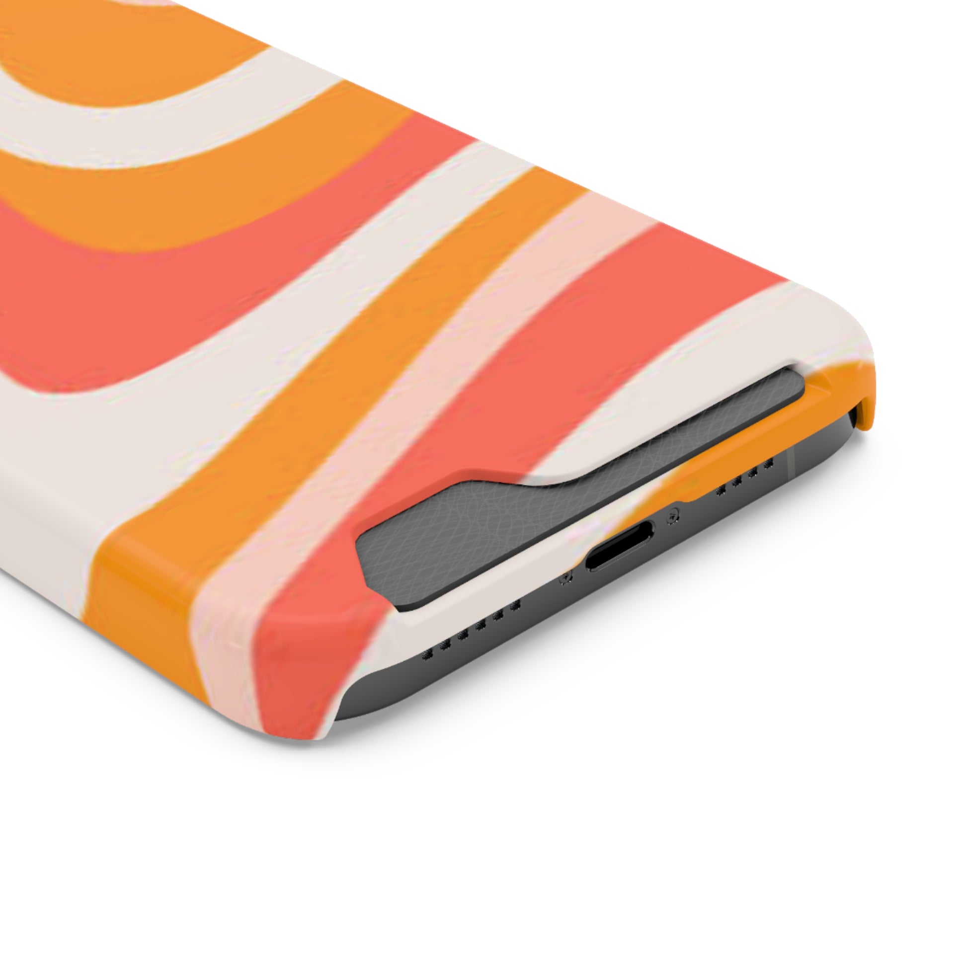 Trendy Phone Case with Card Holder, Boho Phone Accessory, Stylish Mobile Cover, Functional Gift for Friends, Perfect for Everyday Use - FORMO