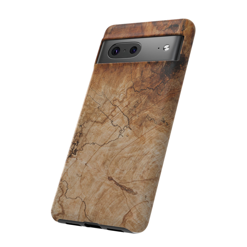 Woodland-Inspired Phone Case | Tough Cases, Natural Wood Grain Cover, Rustic Tech Accessory, Nature Lover Gift, Eco-Friendly - FORMO