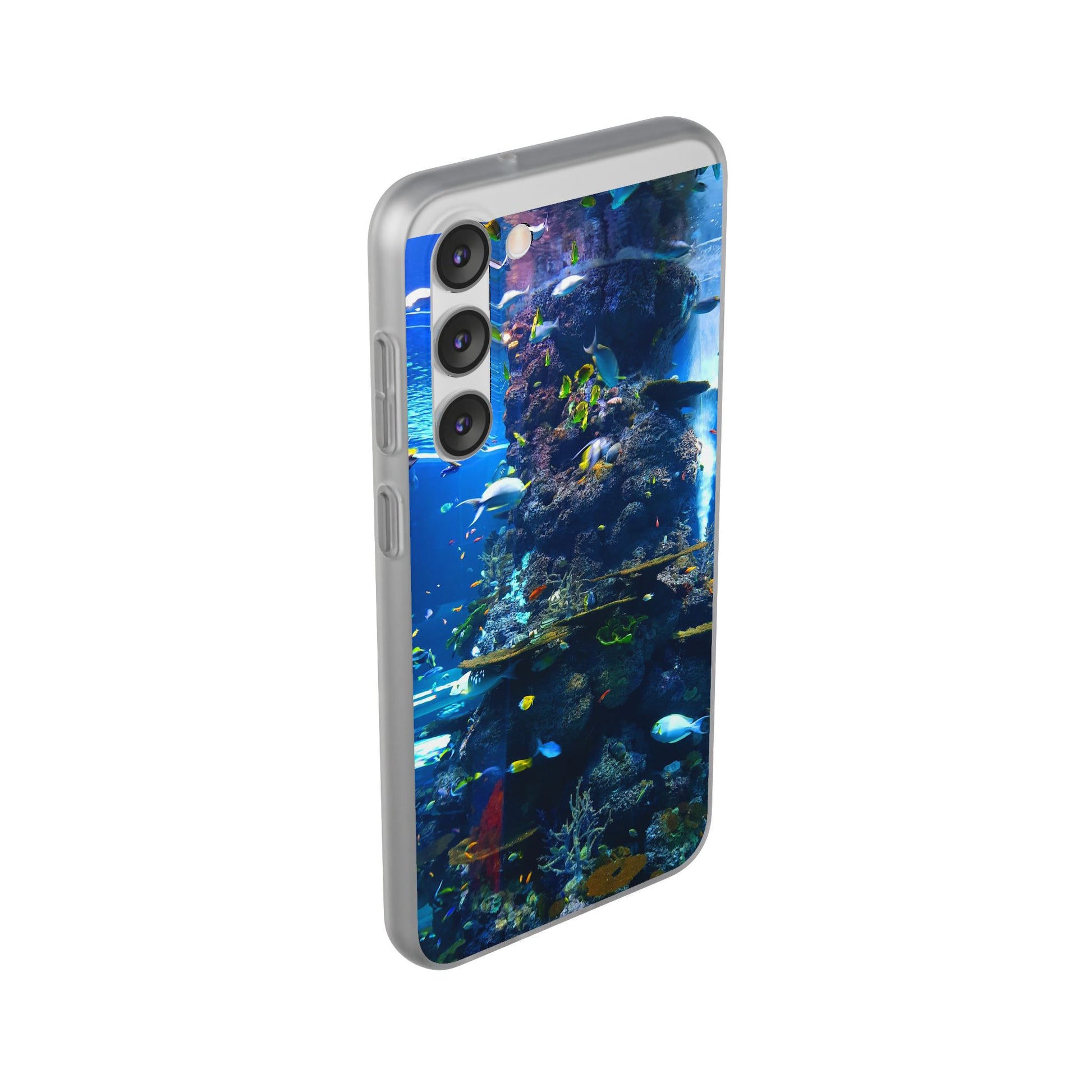 Underwater Paradise Phone Case, Flexible Mobile Cover, Ocean Lover Gift, Marine Life, Beach Decor, Sea Life Accessories - FORMO