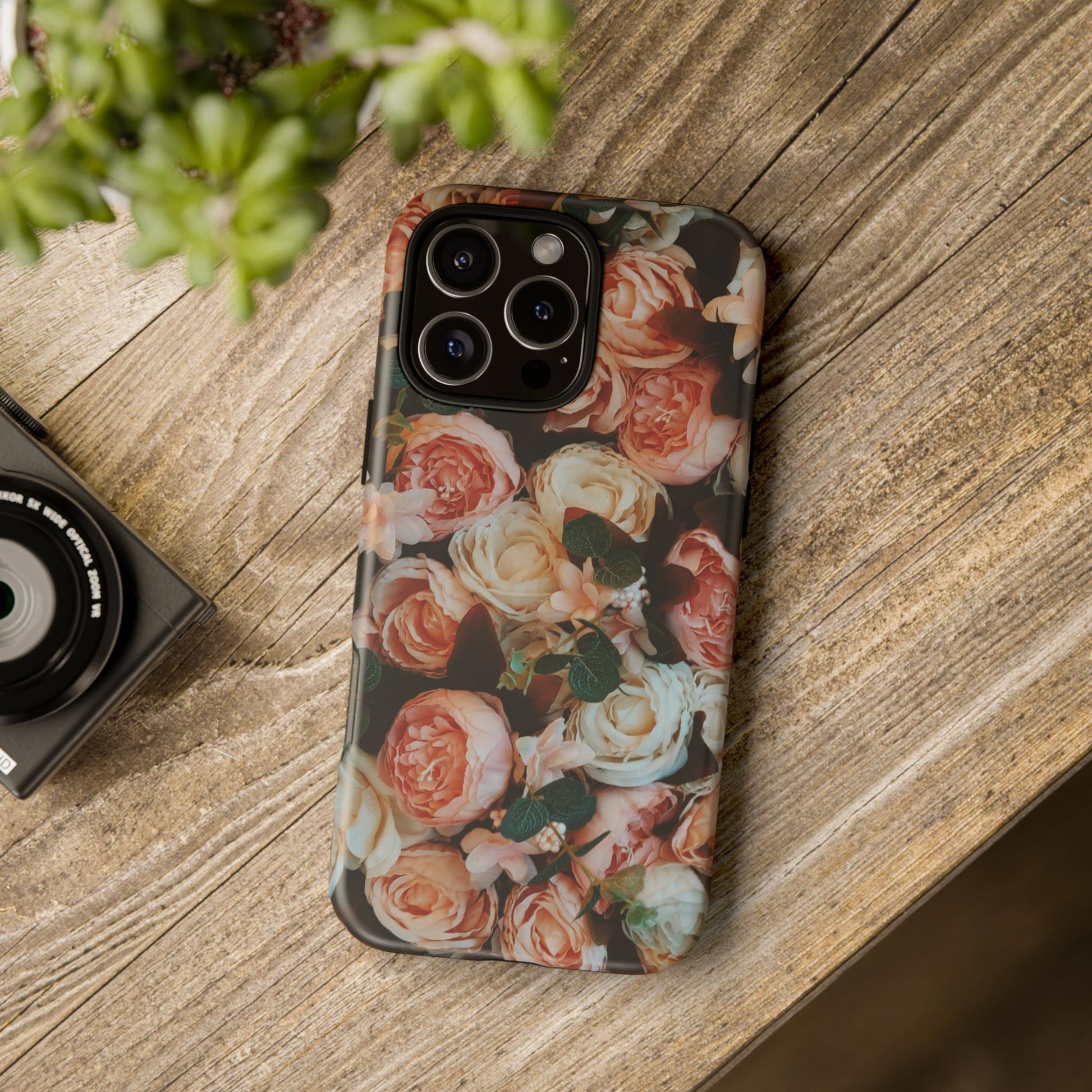 Floral Phone Case - Tough Cases, Rose Design, Floral Protection, Gift for Her, Cute Mobile Cover, Eco-Friendly Case - FORMO