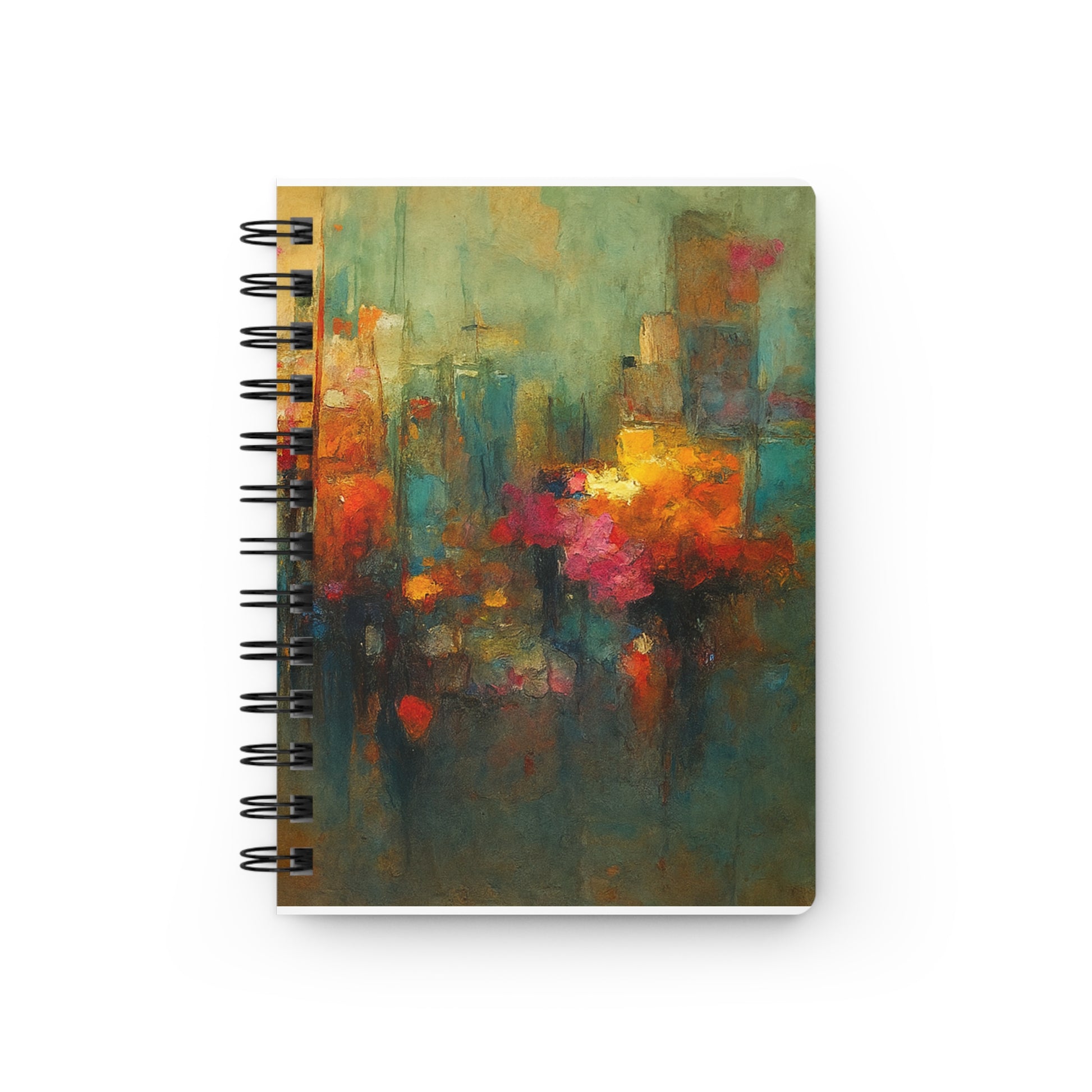 Colorful Spiral Bound Journal - Artistic Notebook for Creativity, Gift for Writers, Sketchbook, Diary, Travel Journal, Inspirational Notes