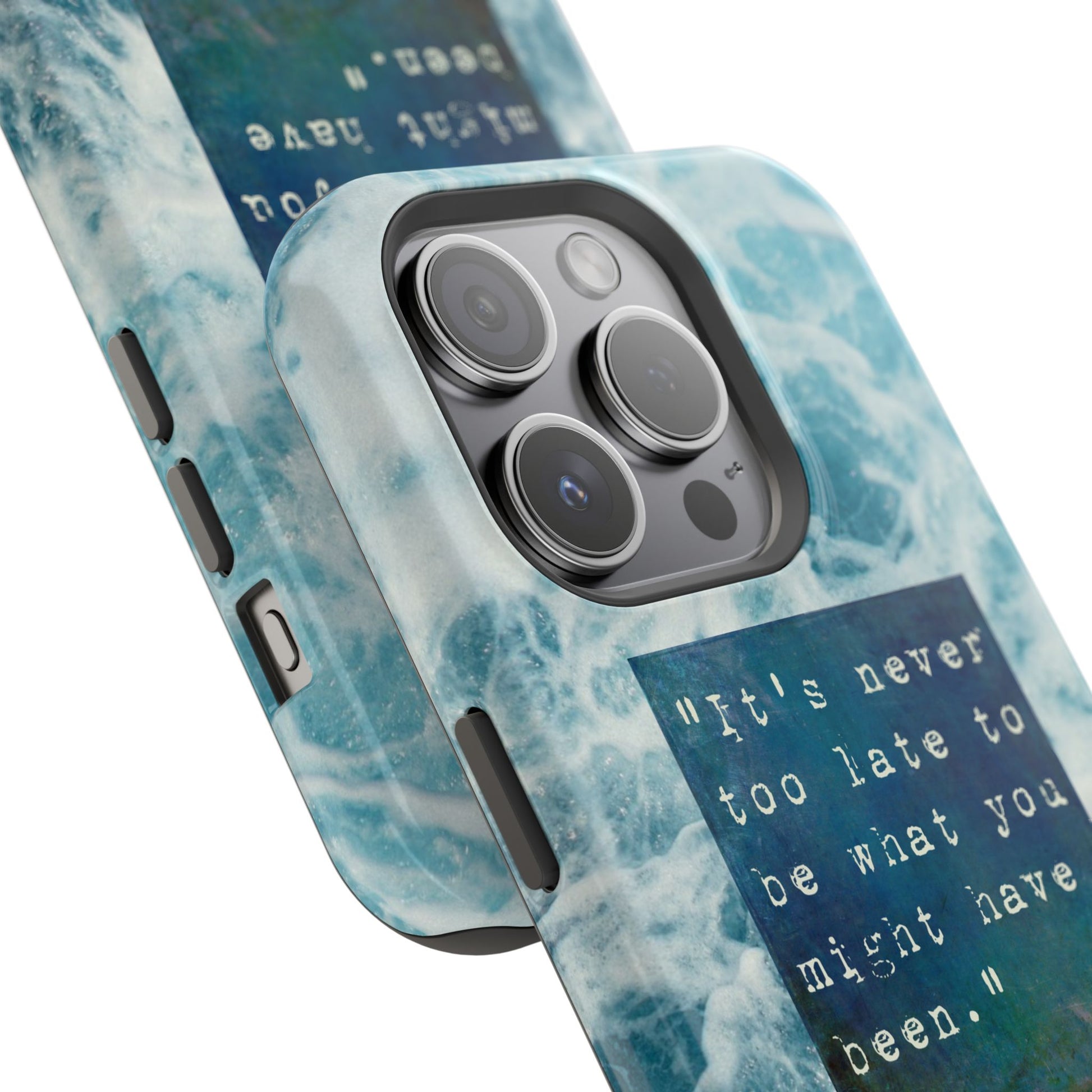 Inspirational Magnetic Phone Cases, Perfect Gift for Students, Motivational Phone Cover, Stylish Tough Case, Ocean Design Case, Fits iPhone - FORMO