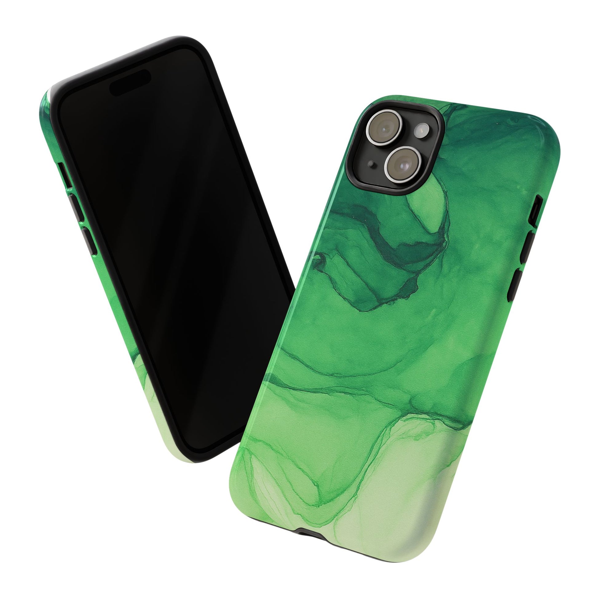 Stylish Phone Case for Nature Lovers, Tough Cases, Green Marble Design, Organic Aesthetic, Unique Gift, Eco-friendly Accessories