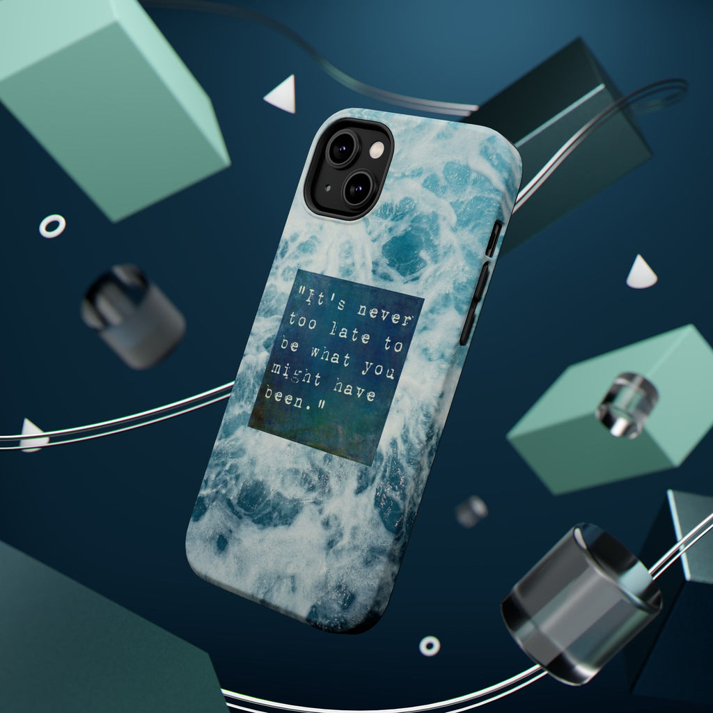 Inspirational Magnetic Phone Cases, Perfect Gift for Students, Motivational Phone Cover, Stylish Tough Case, Ocean Design Case, Fits iPhone - FORMO