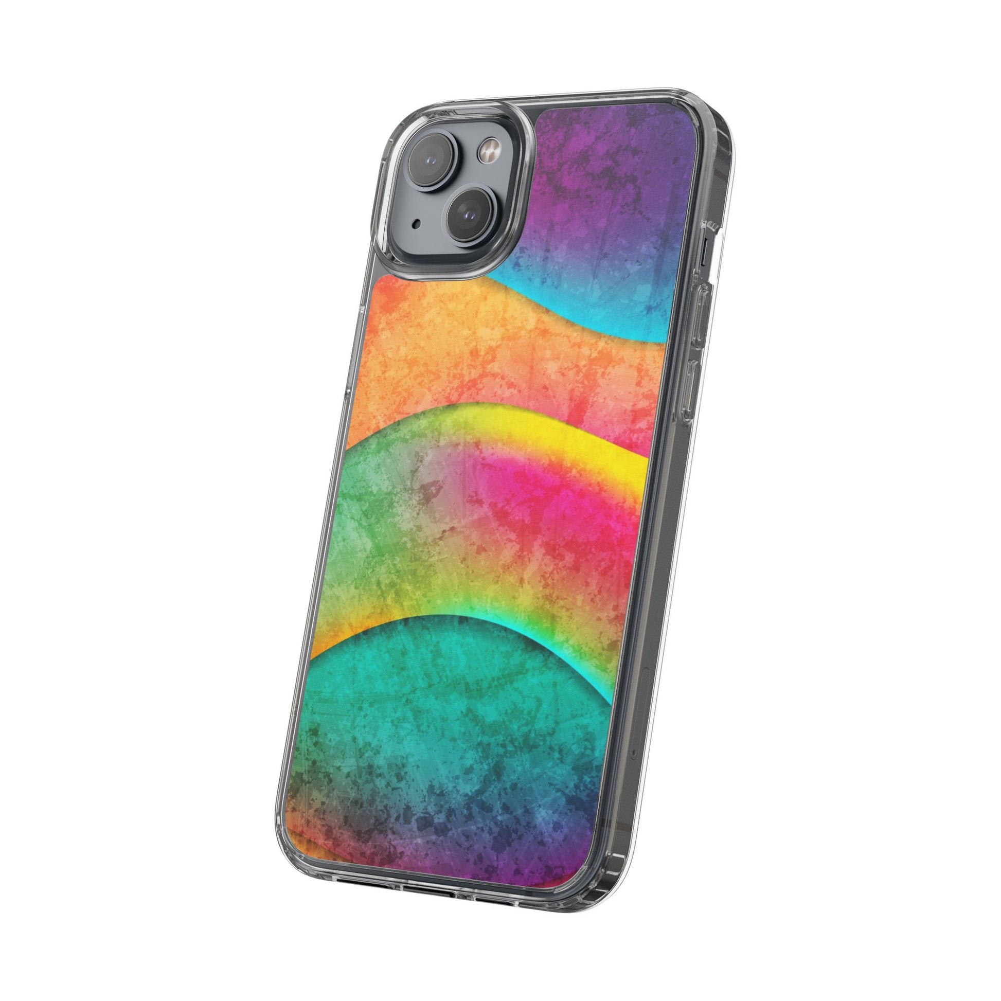 Rainbow Pattern Clear Phone Case (iPhone & Samsung Compatible) - FORMO