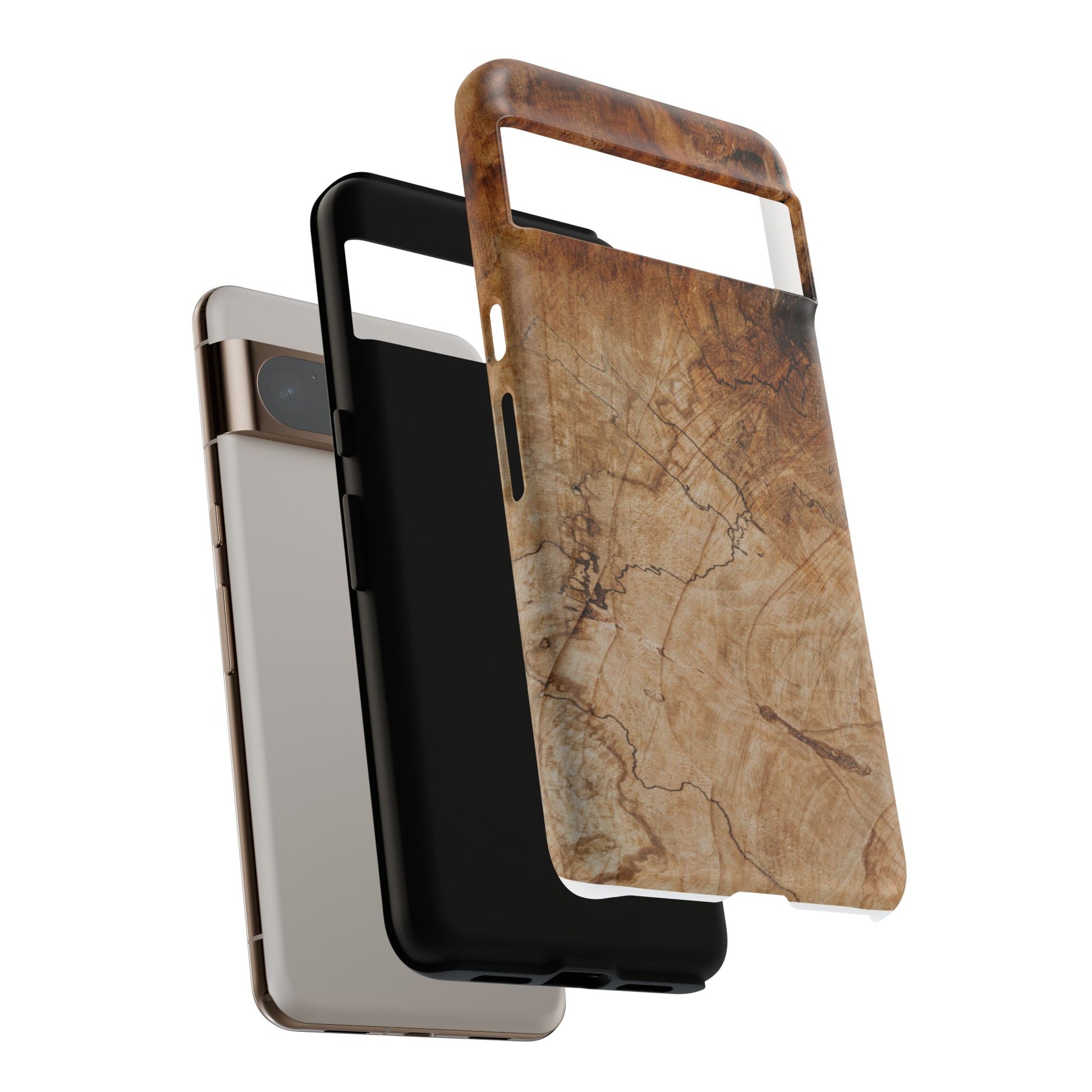 Woodland-Inspired Phone Case | Tough Cases, Natural Wood Grain Cover, Rustic Tech Accessory, Nature Lover Gift, Eco-Friendly - FORMO