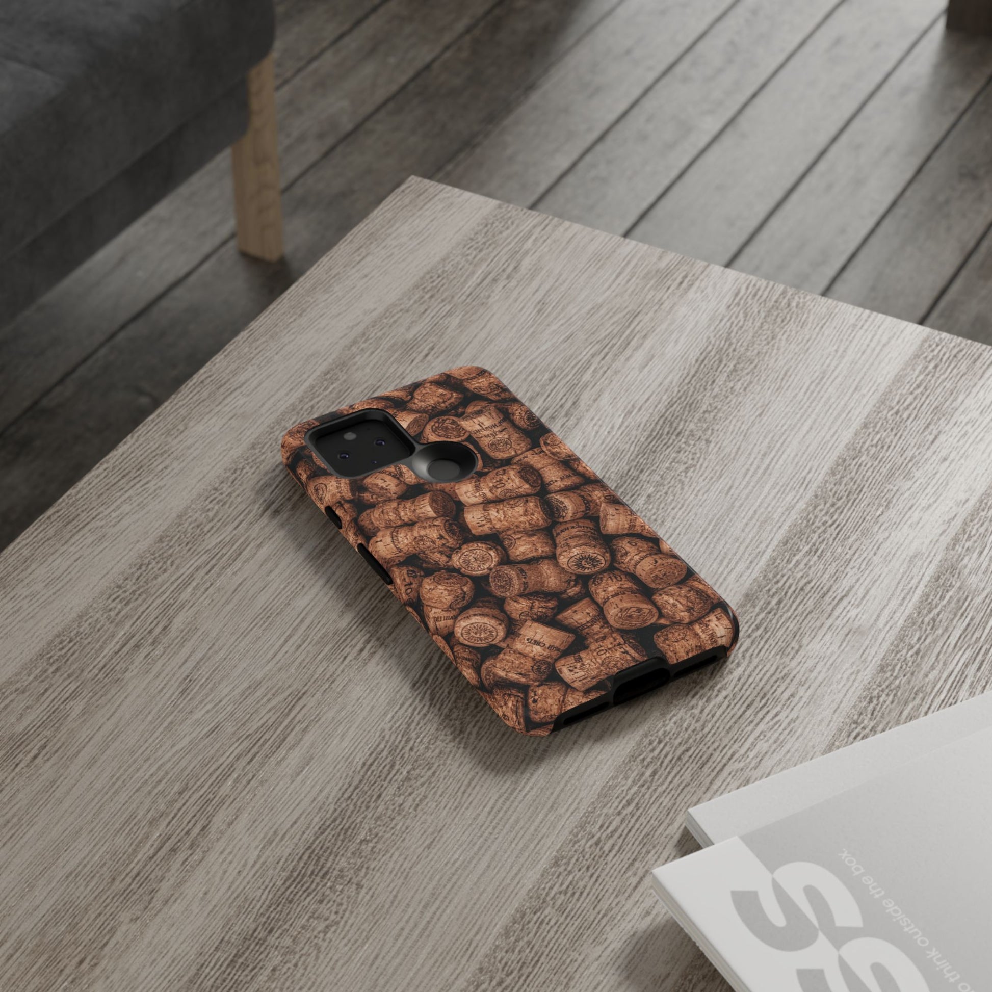 Cork Pattern Phone Case - Eco-Friendly, Vintage Style, Rustic Gifts for Wine Lovers, Housewarming, Birthday, Unique Gift - FORMO