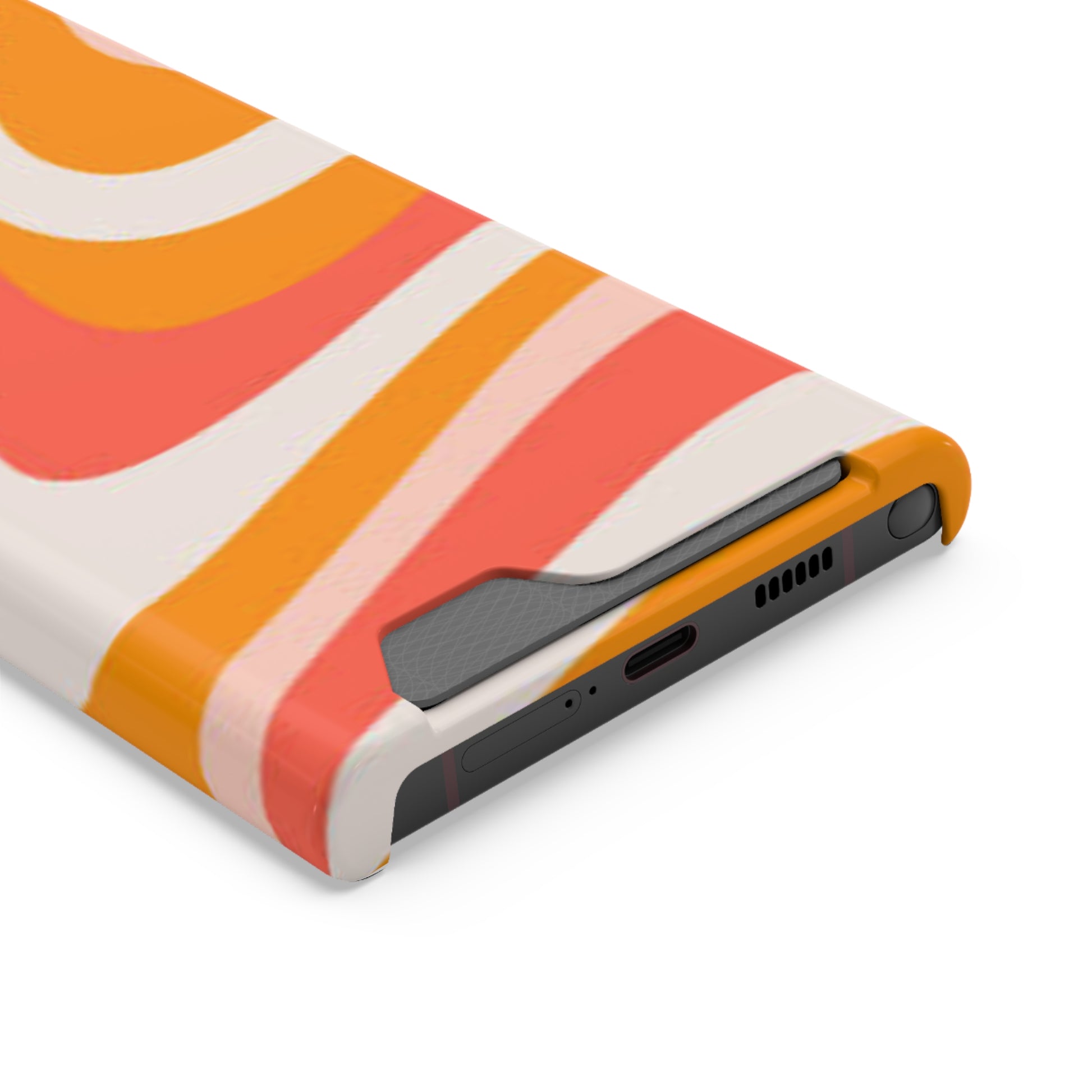 Trendy Phone Case with Card Holder, Boho Phone Accessory, Stylish Mobile Cover, Functional Gift for Friends, Perfect for Everyday Use - FORMO