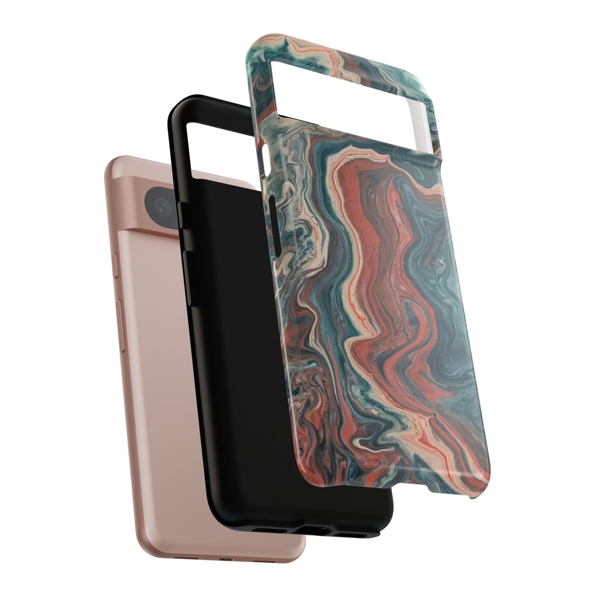 Artistic Phone Case, Tough Cases for Stylish Protection, Marble Design, Trendy Gift for Phone Lovers, Unique Cell Phone Accessory - FORMO