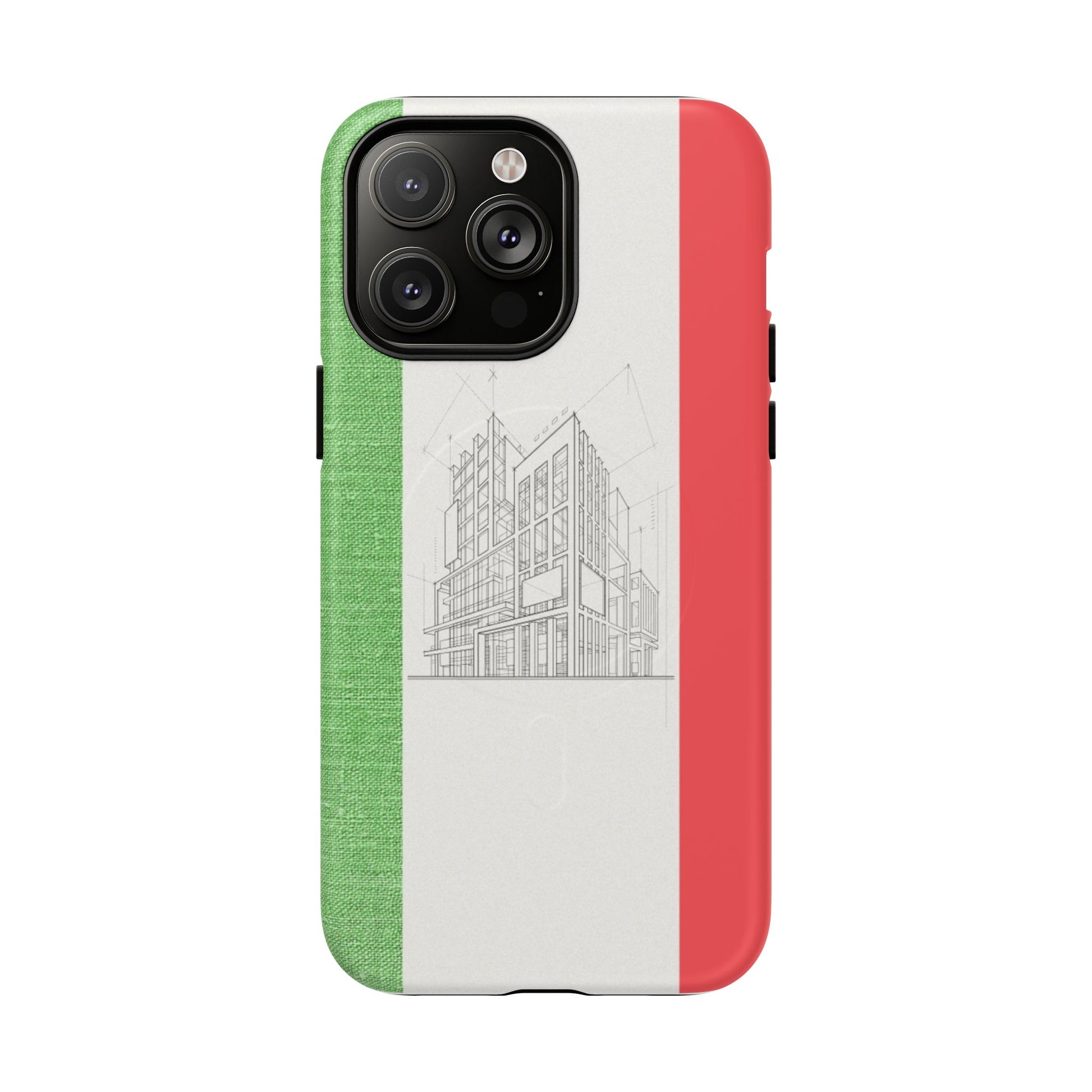 Italian Heritage Magnetic Phone Case, Stylish Phone Cover, Durable Magnet Case, Unique Gift for Travelers, Italian Culture Decor
