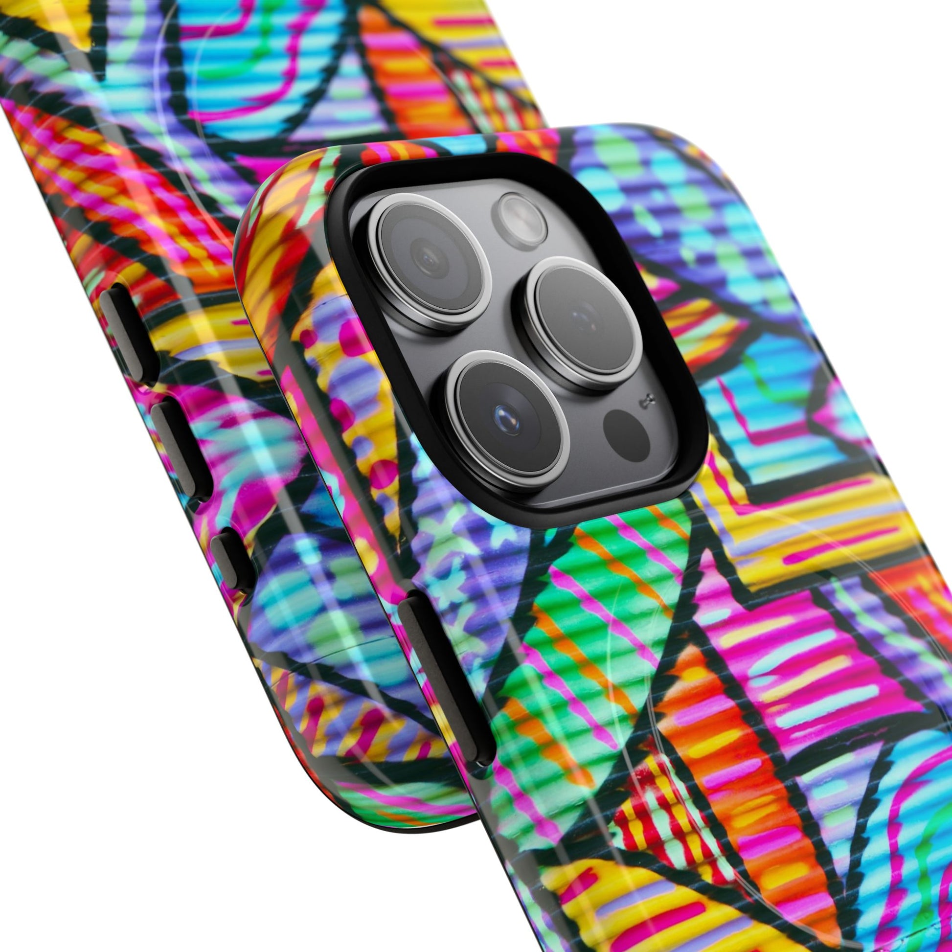 Vibrant Tough Magnetic Phone Case, Colorful Phone Cover, Artistic Mobile Protection, Unique Gift for Tech Lovers, Phone Accessories - FORMO